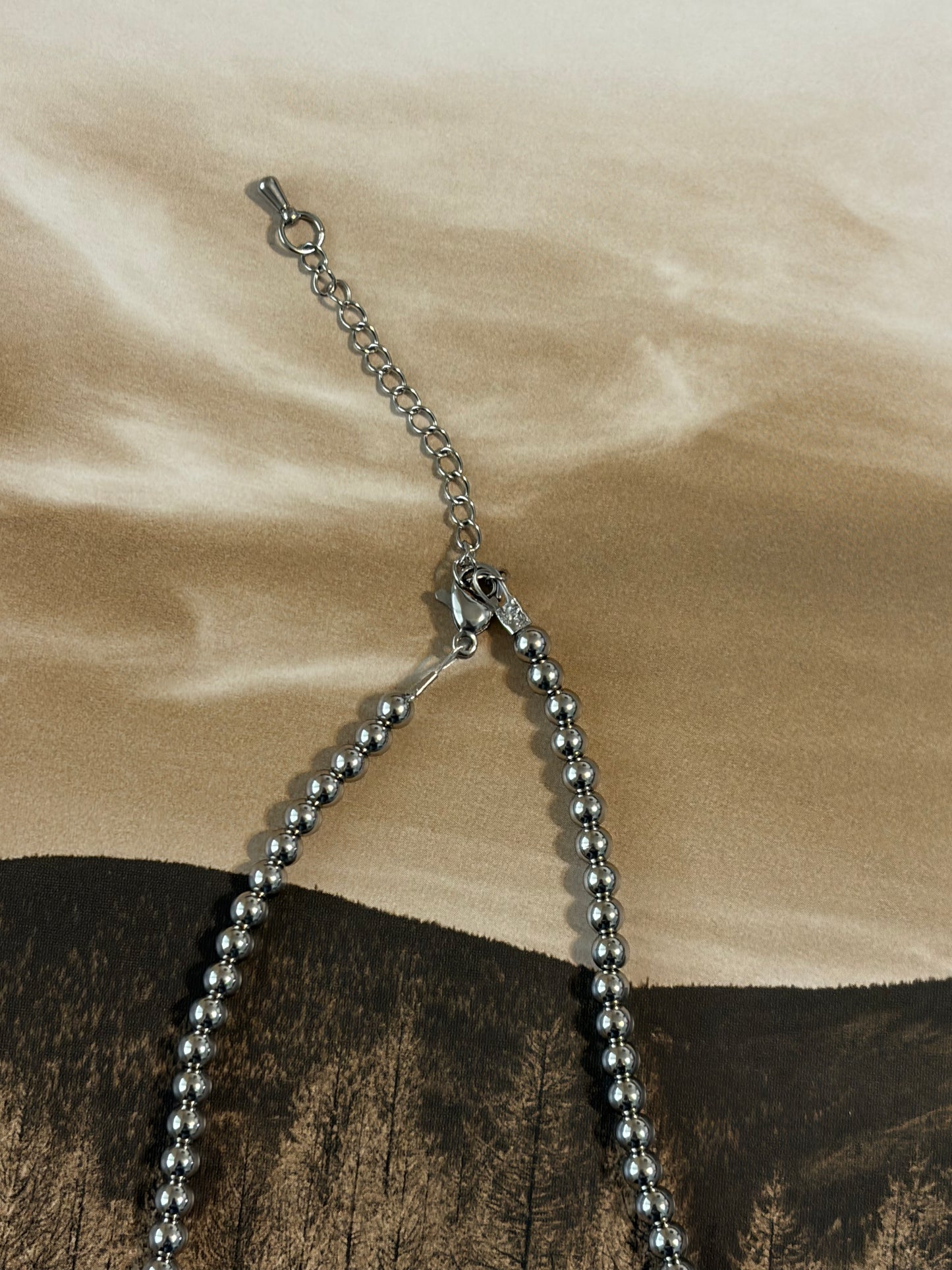Desert Steel Purple Spiny Necklace