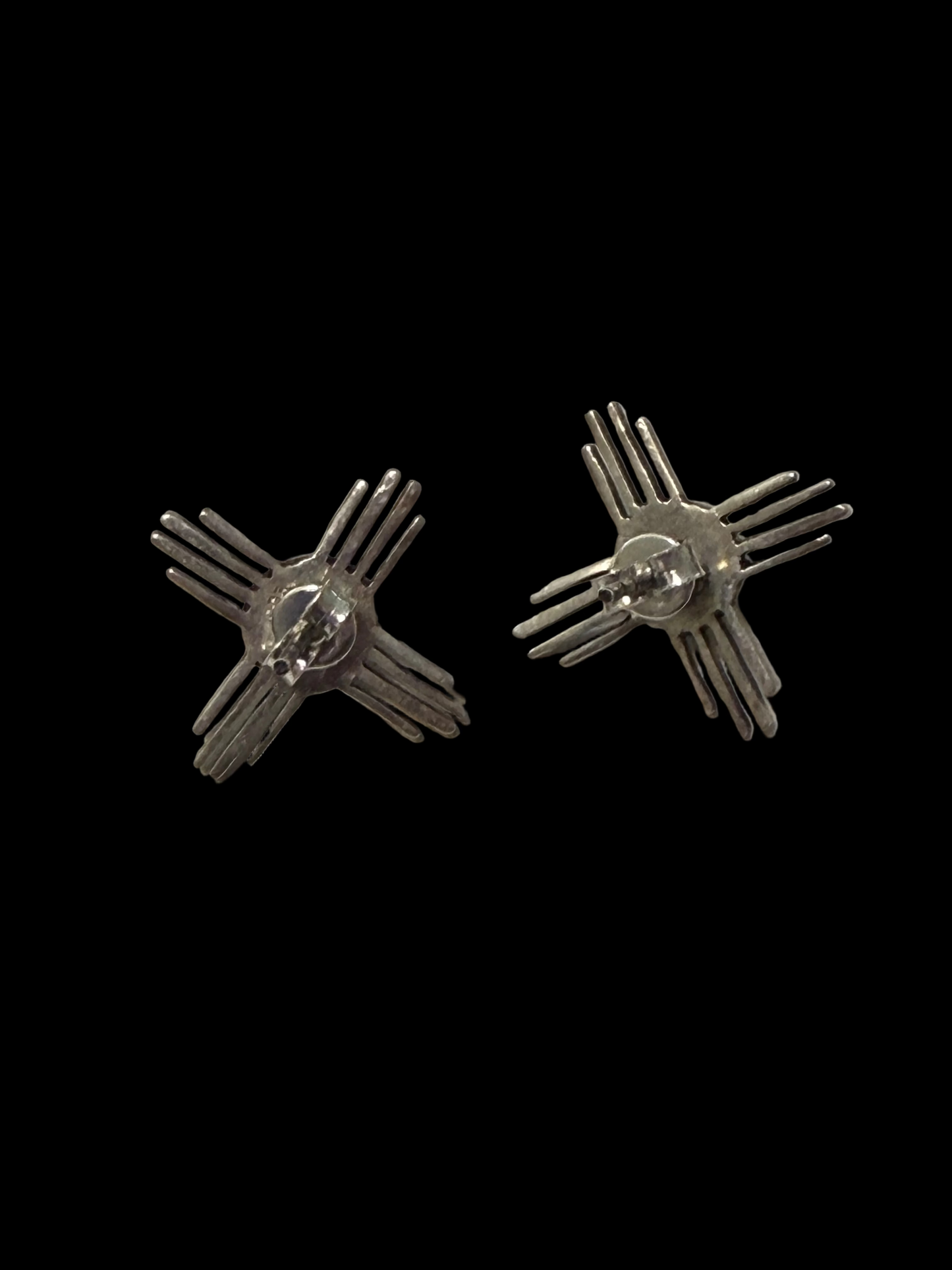 Handcrafted Pink Conch Zia Stud Earrings