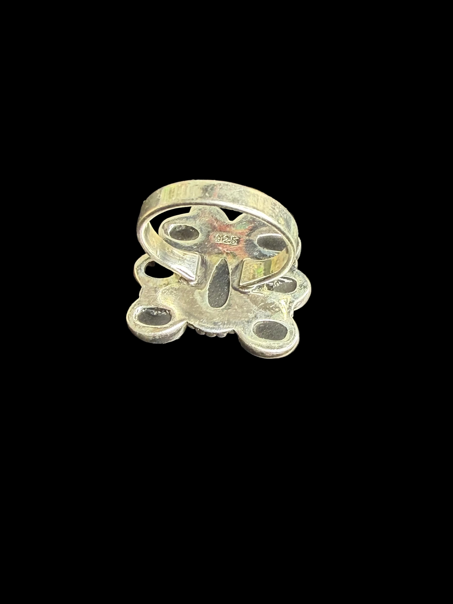 Aurora Opal Butterfly Ring - size 7