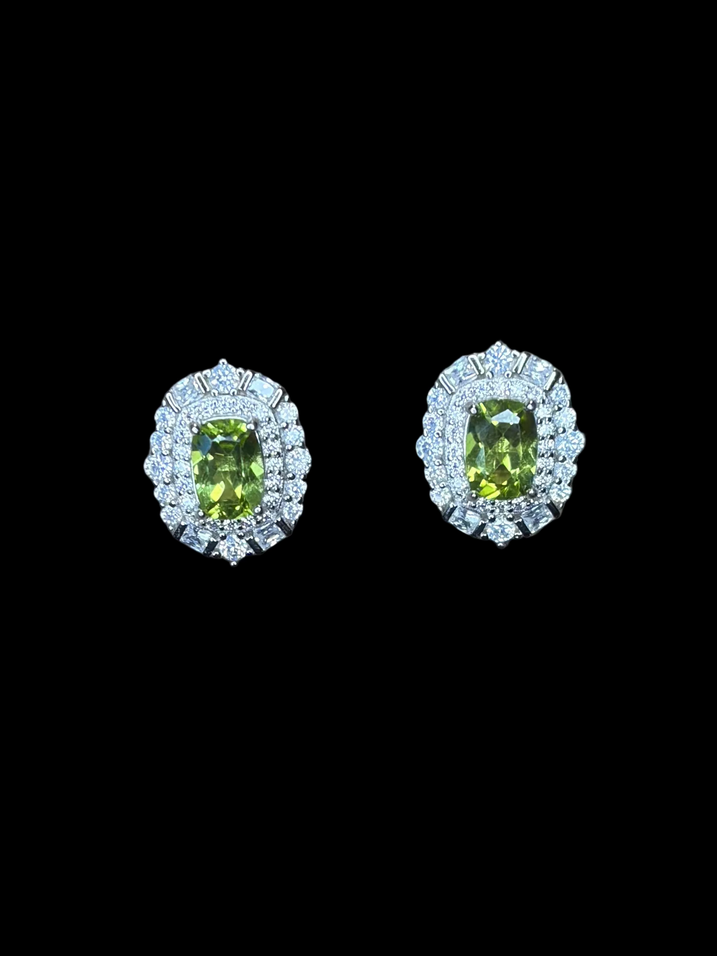 Peridot Statement Earrings