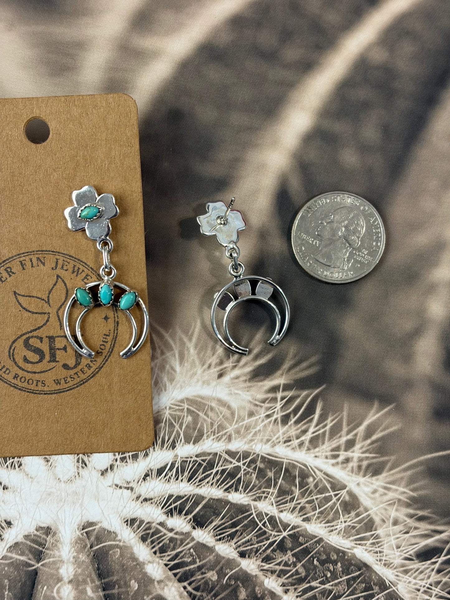 Turquoise Naja Drop Earrings