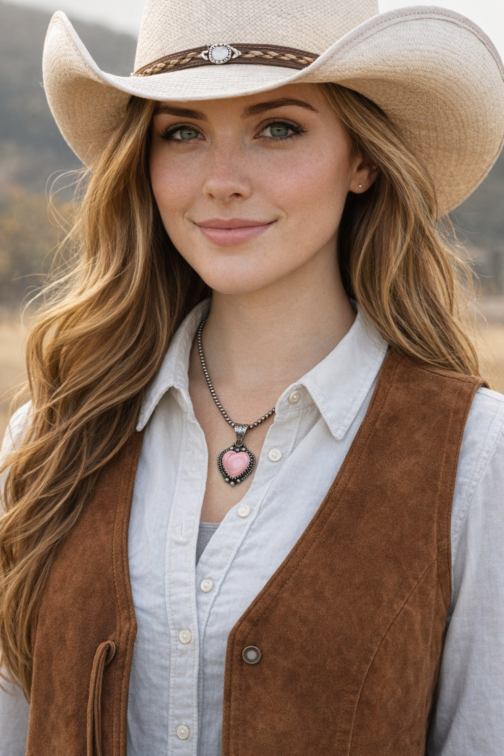 Handcrafted Pink Conch Heart Pendant