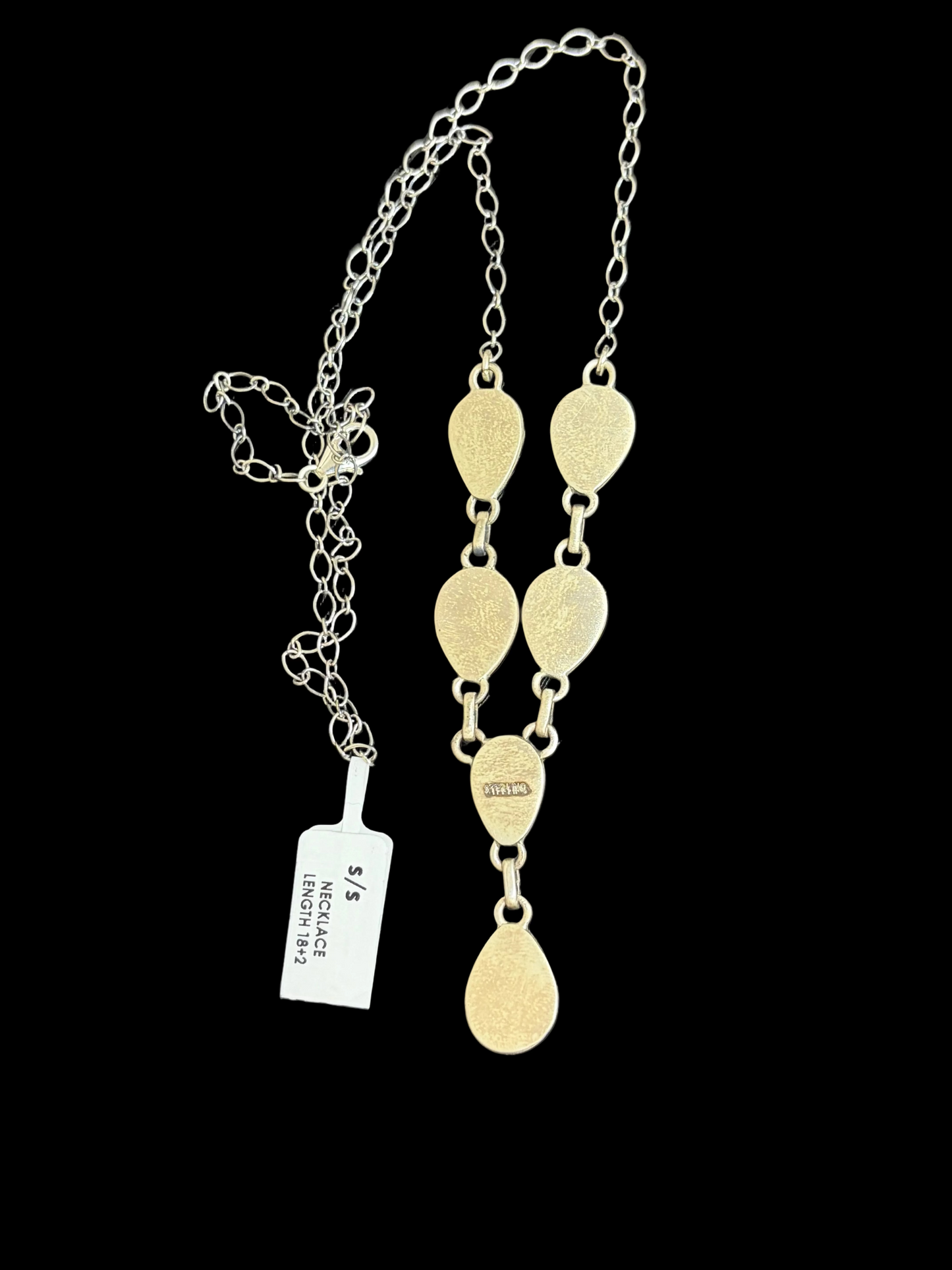 White Buffalo Lariat Necklace