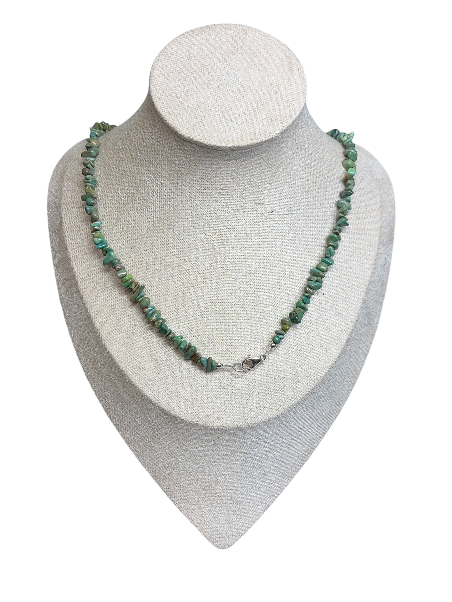 Green Kingman Turquoise Chip Necklace