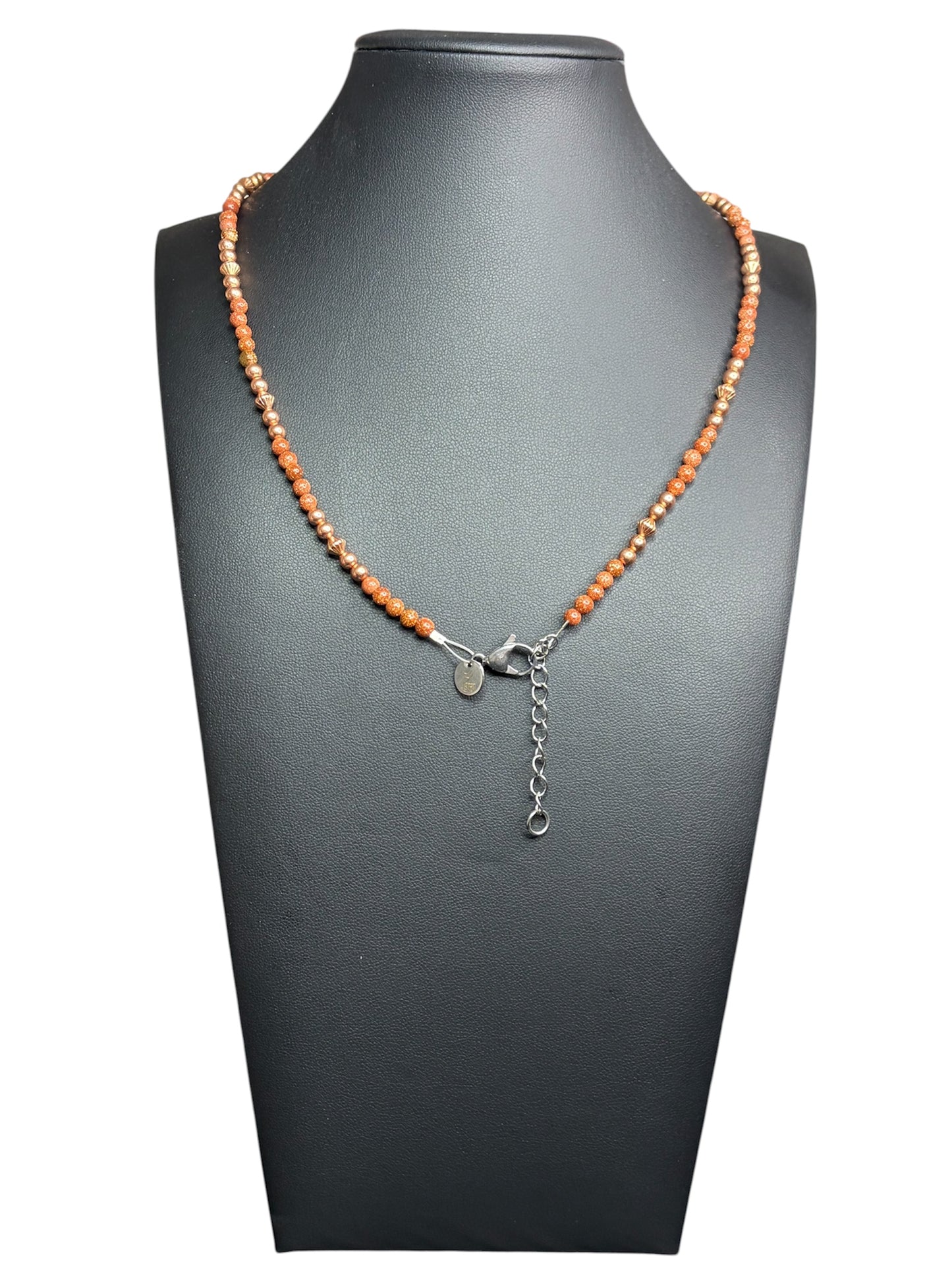 Copper & Goldstone Necklace
