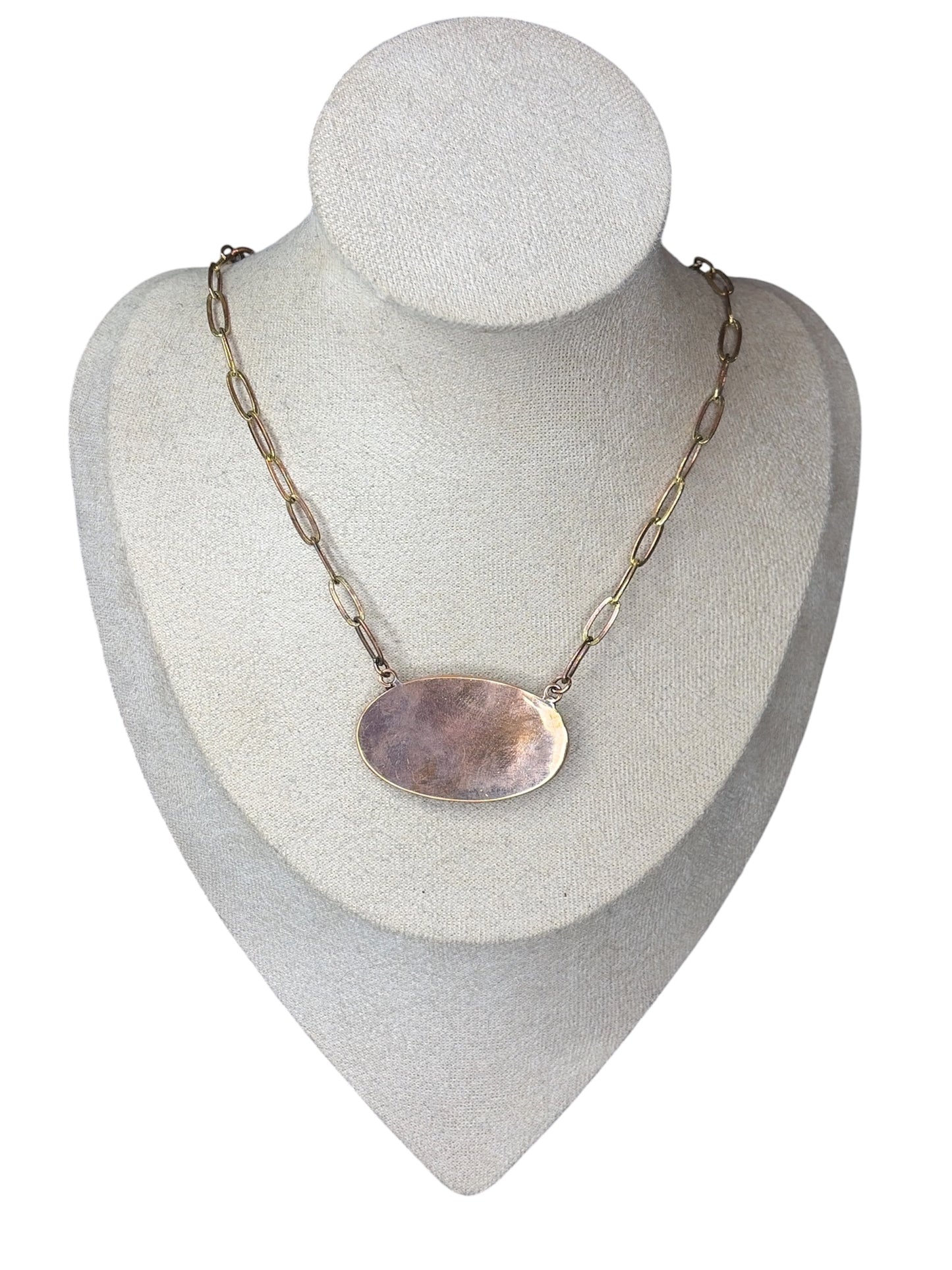 Copper & Charoite Statement Necklace