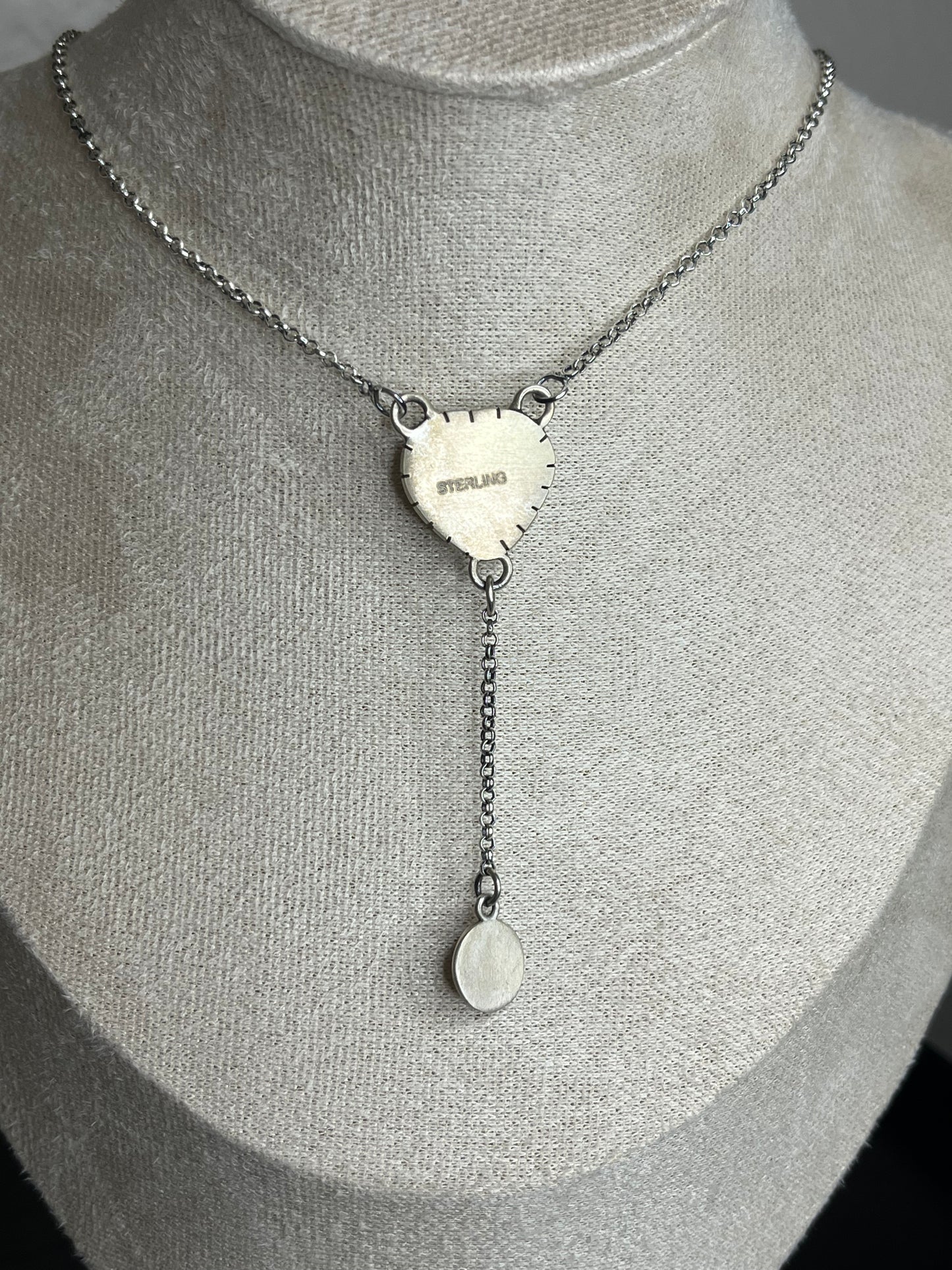 Turquoise Sterling Silver Lariat Necklace