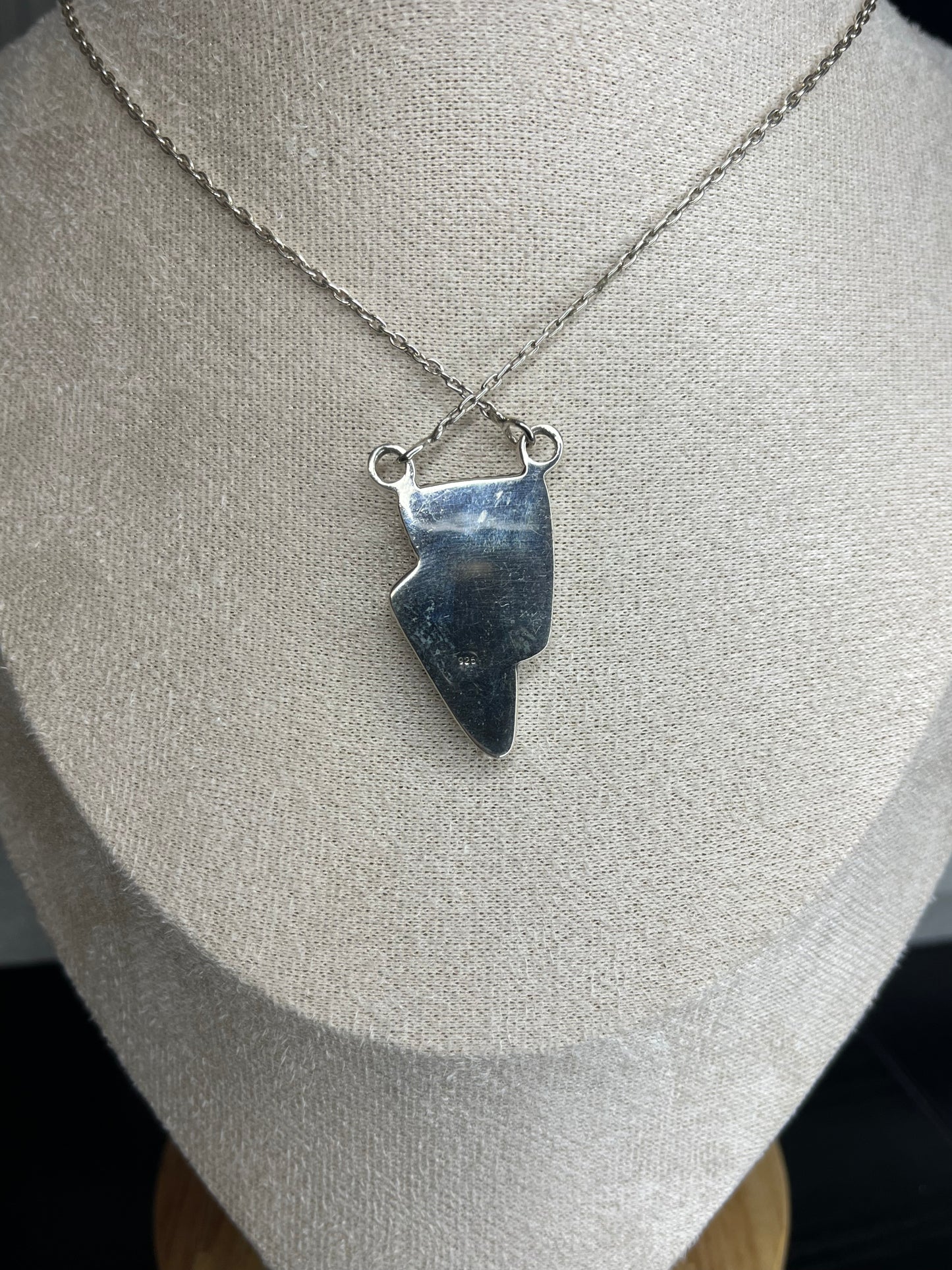 Turquoise & Spiny Sterling Silver Bolt Necklace