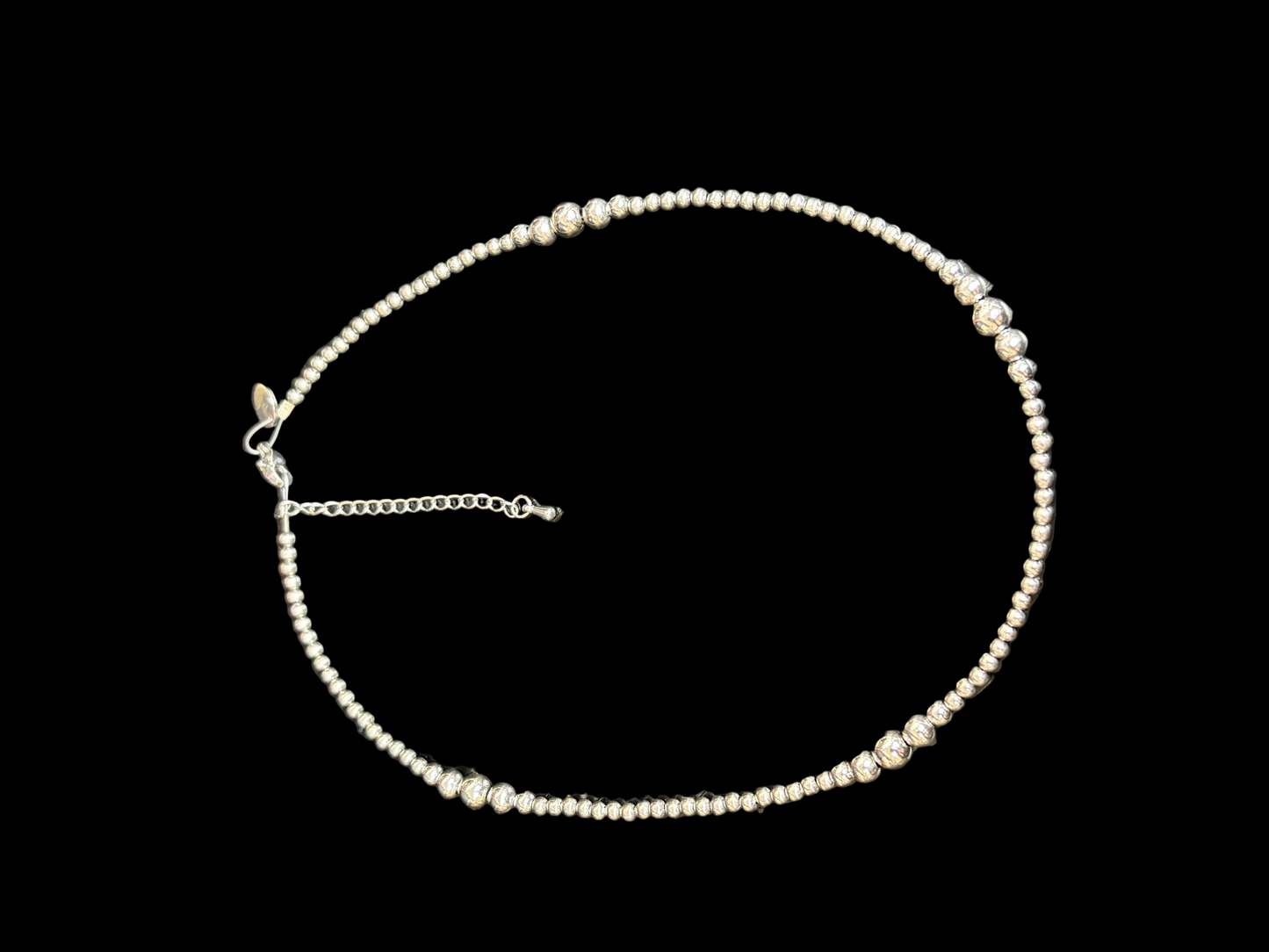 Desert Steel Graduated Choker Necklace (3mm-6mm)