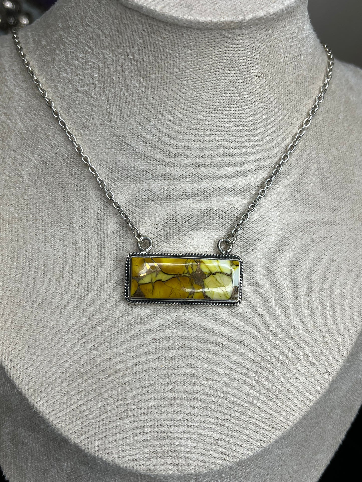 Honey Dahlia Bar Necklace