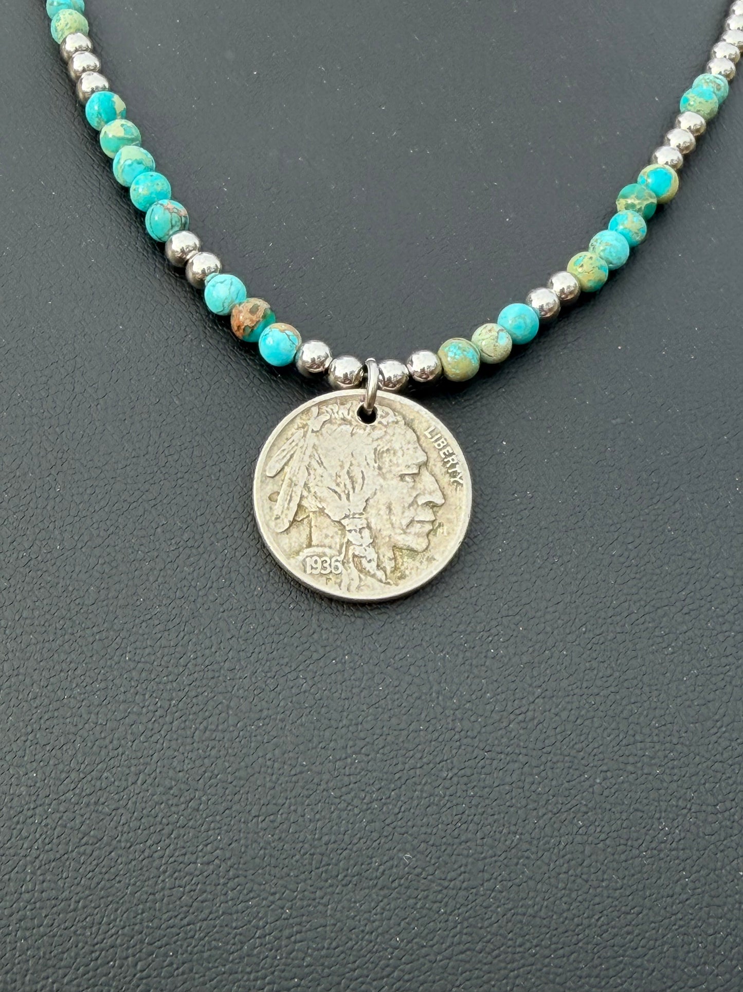 Sediment & Buffalo Nickel Necklace