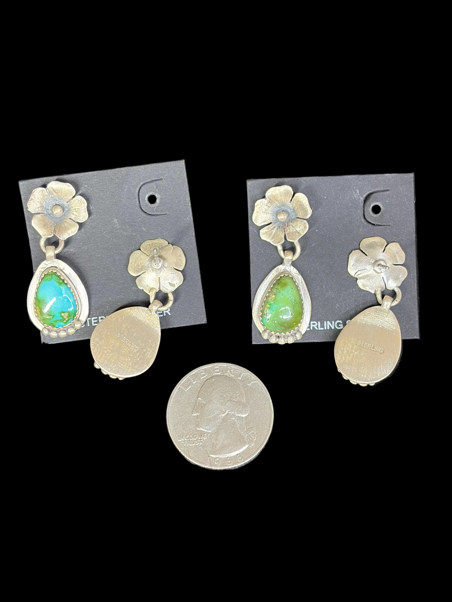 Sonoran Turquoise Floral Earrings
