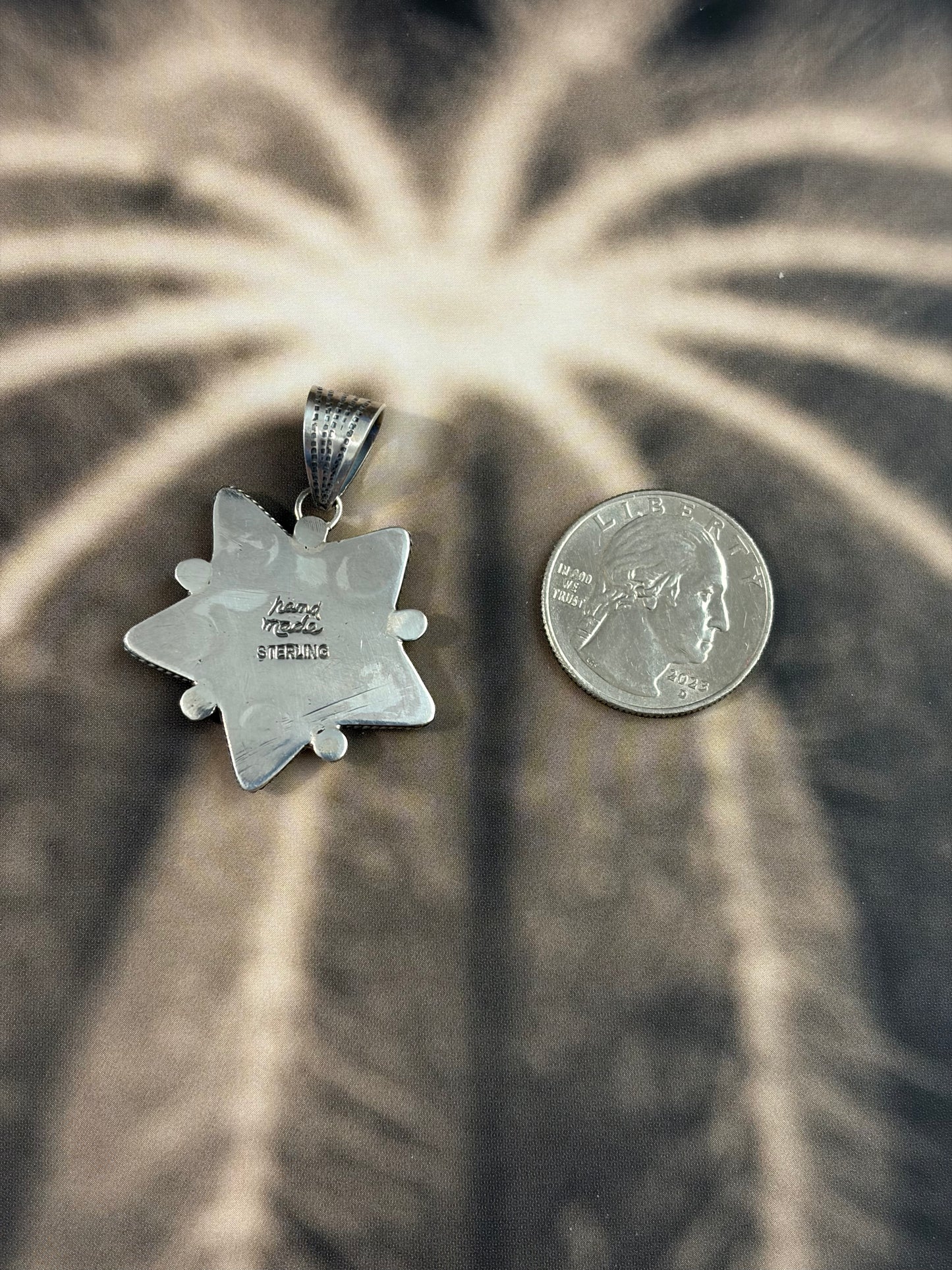 Handcrafted Kingman Turquoise Star Pendant