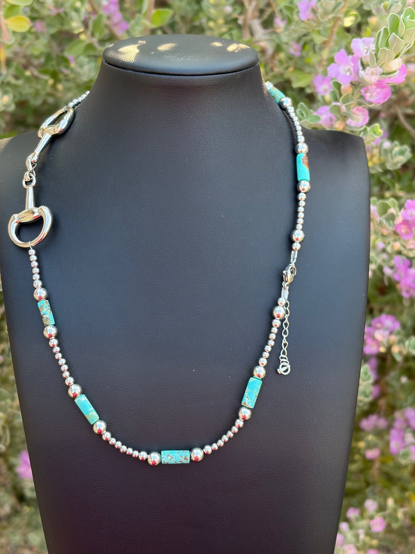 Desert Steel Kingman Bit Necklace