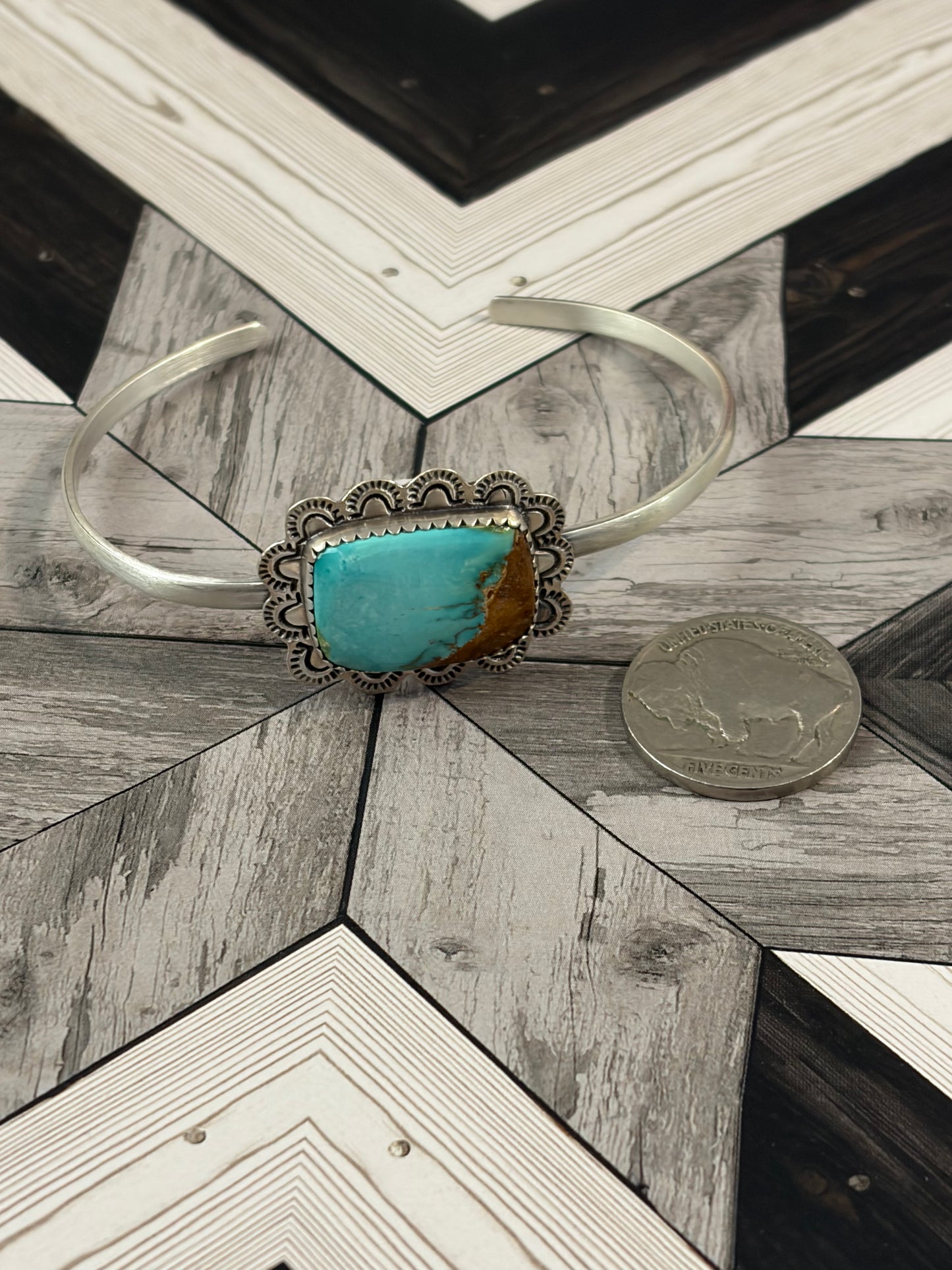 Royston Turquoise Cuff Bracelet