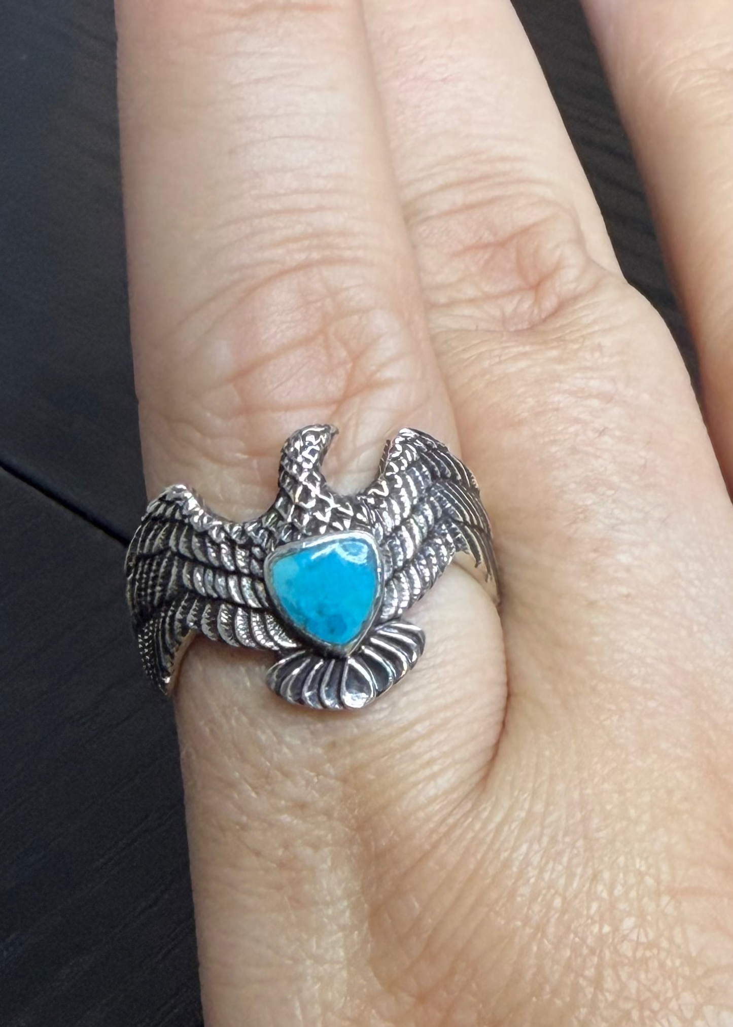 Turquoise Statement Ring - size 11