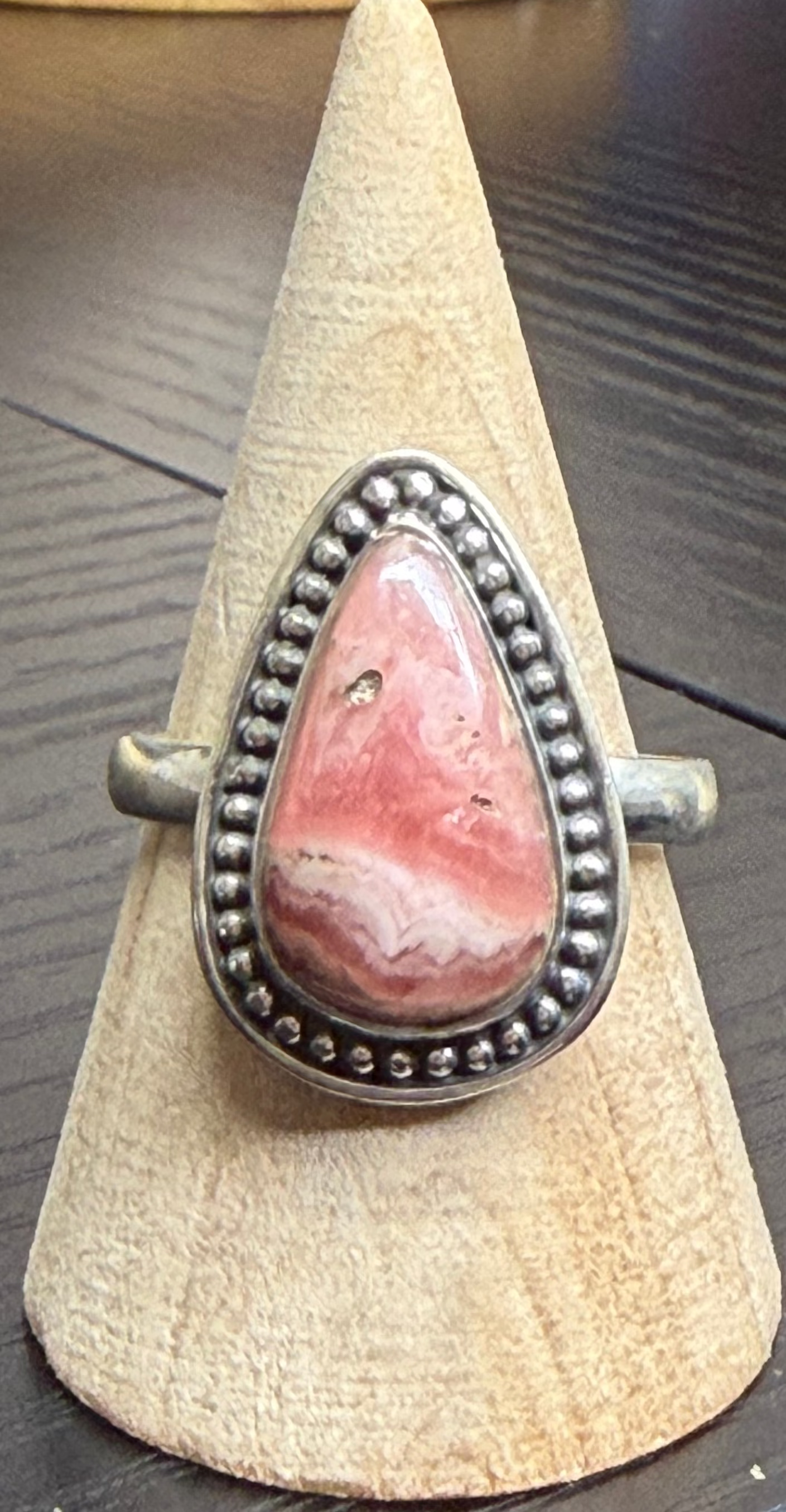 Rhodochrosite Sterling Silver Rings