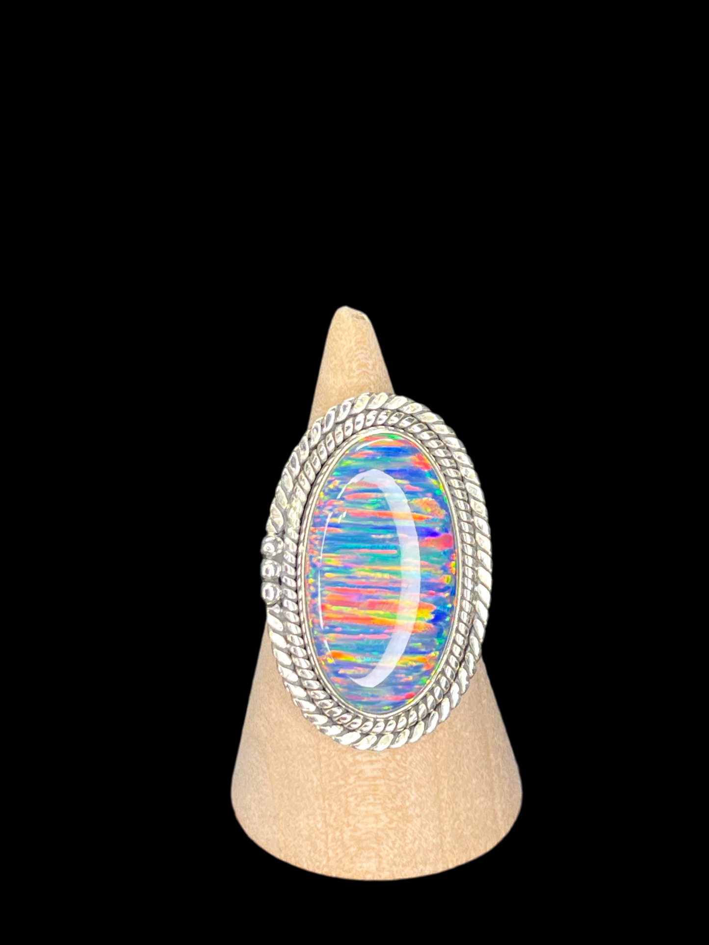 Aurora Opal Statement Rings