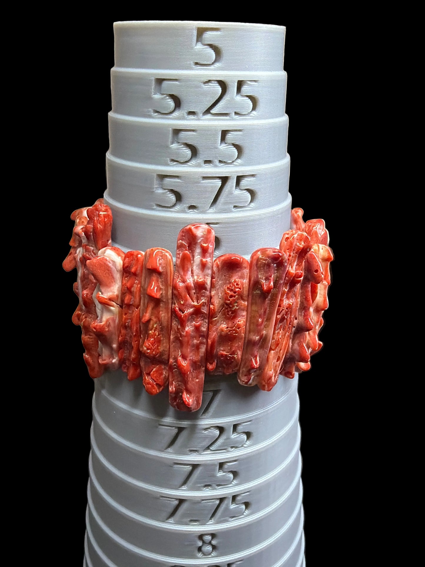 Red Spiny Oyster Stretch Bracelet