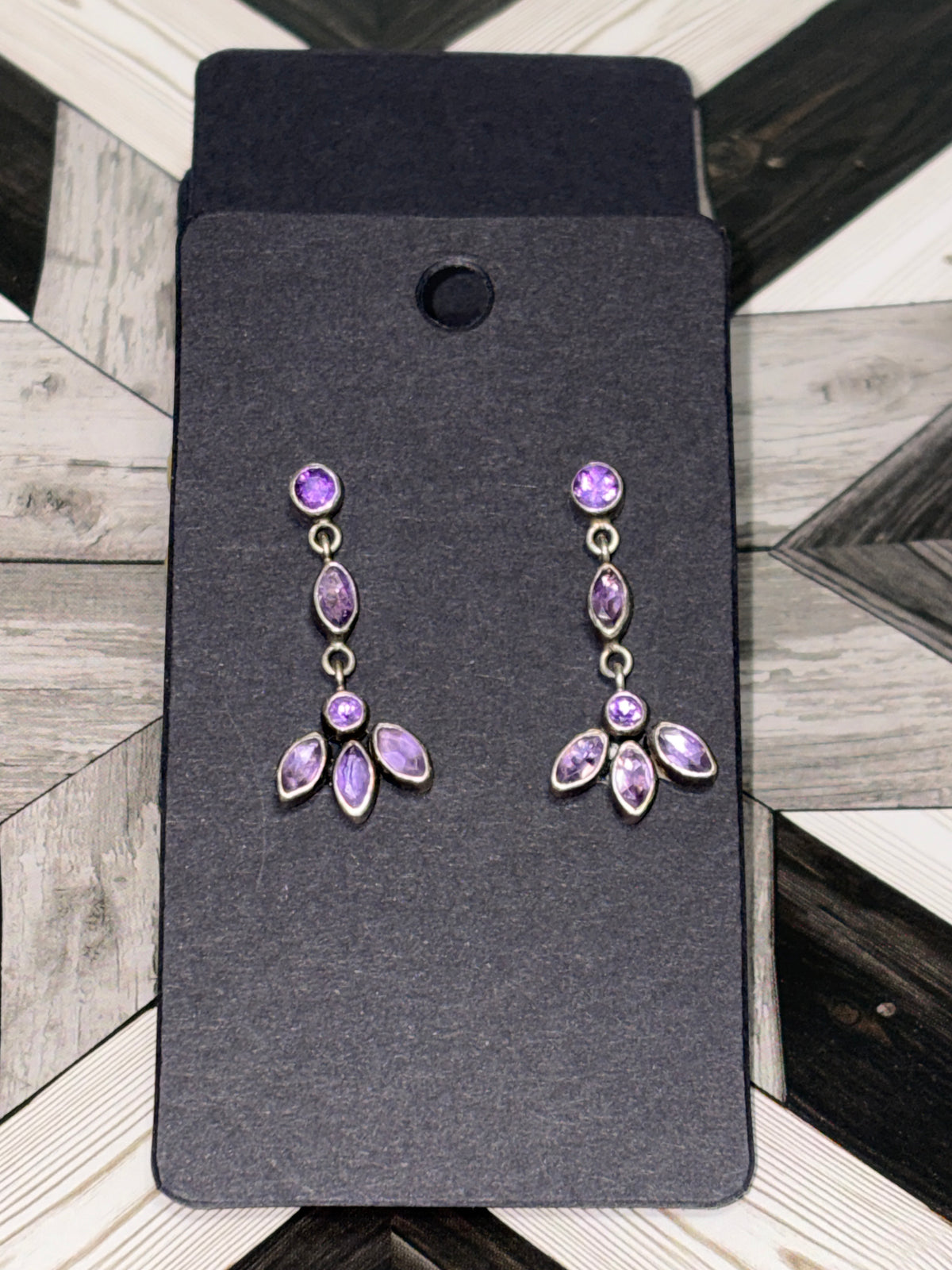 VTG Native Amethyst Earrings