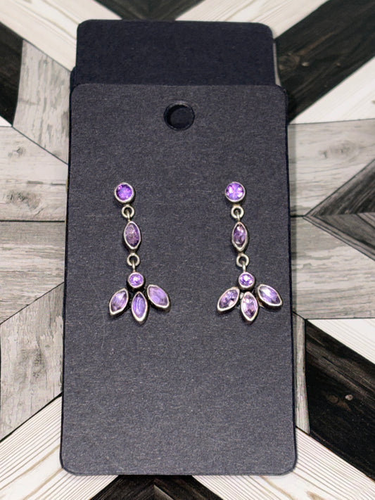 VTG Native Amethyst Earrings