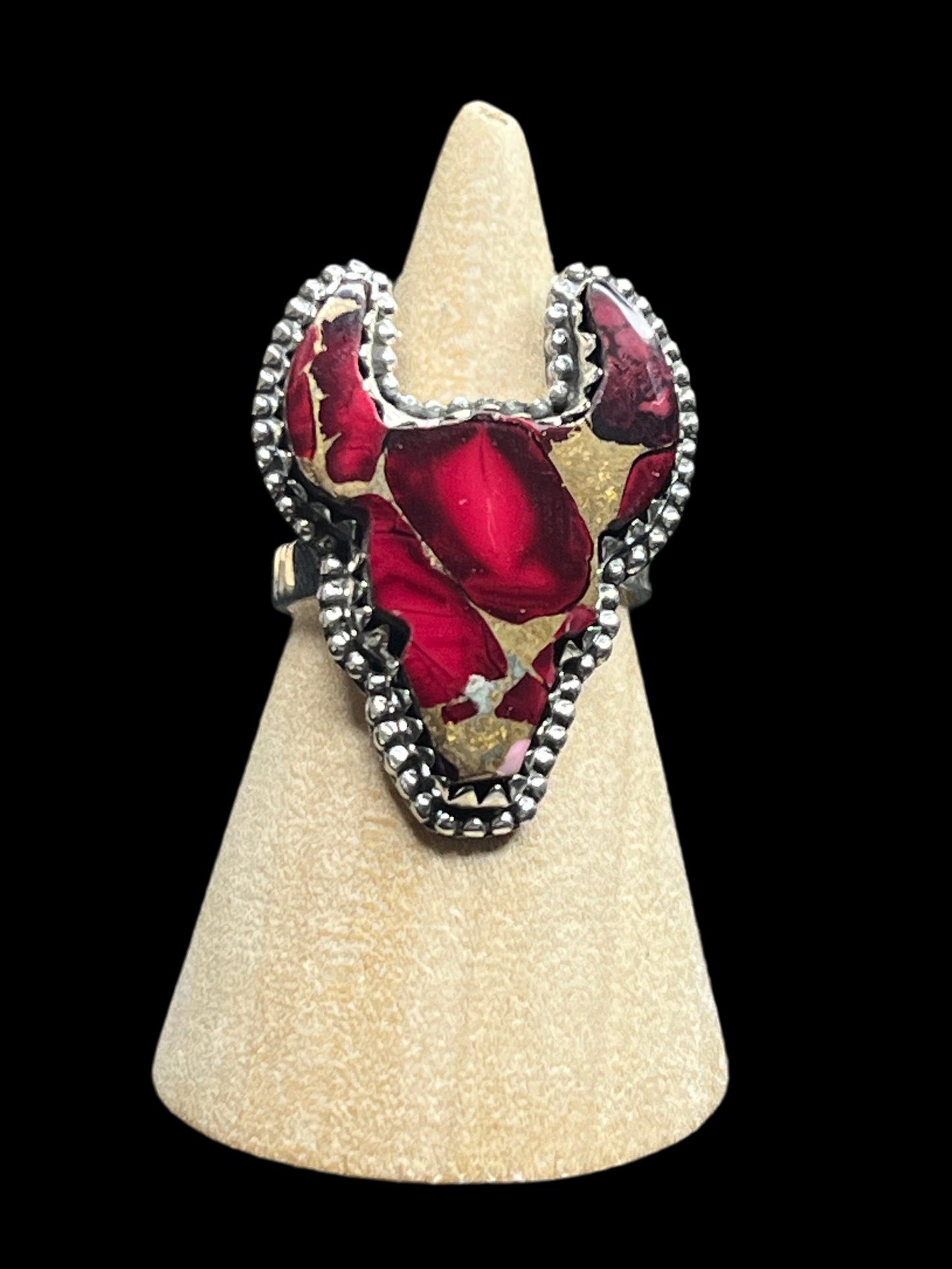 Dahlia Bull Head Rings - Adjustable