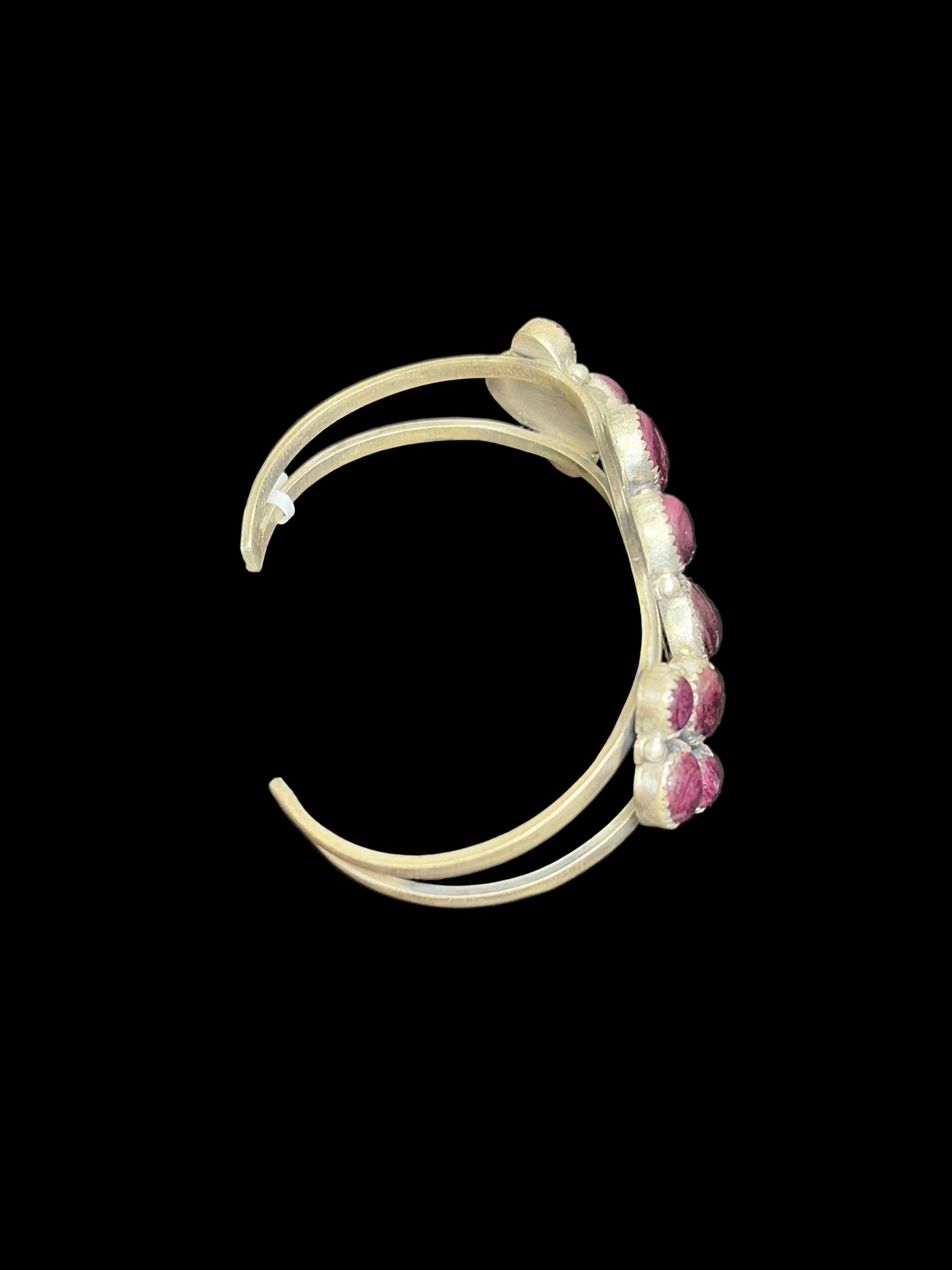 Purple Spiny Multi-Cluster Cuff Bracelet