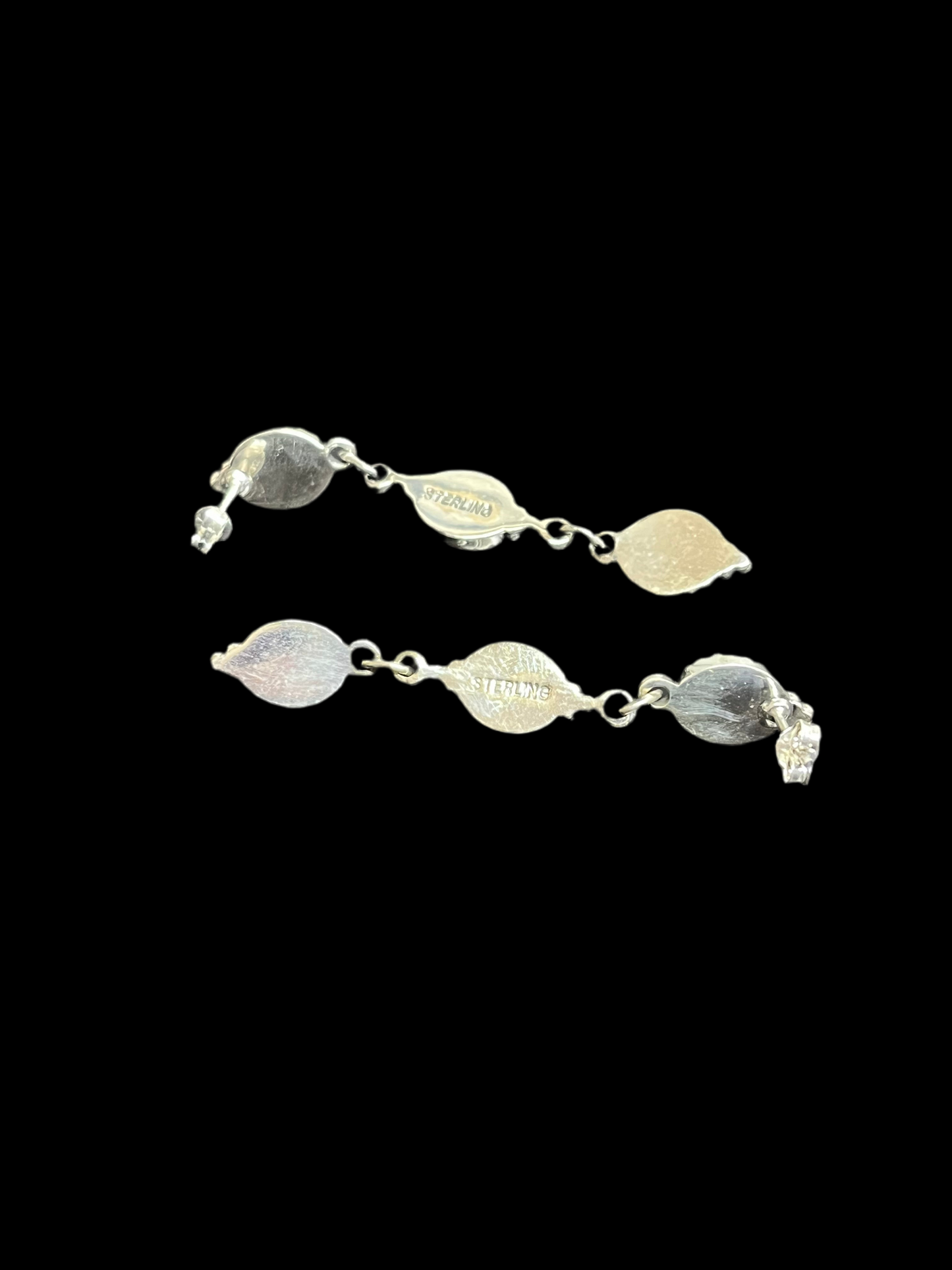 Handcrafted Queen Pink Conch Drop Earrings - Sterling Silver