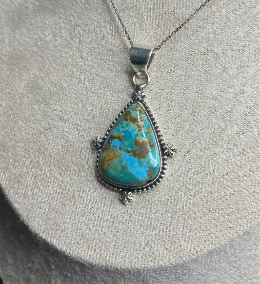 Mojave Turquoise Sterling Silver Pendant