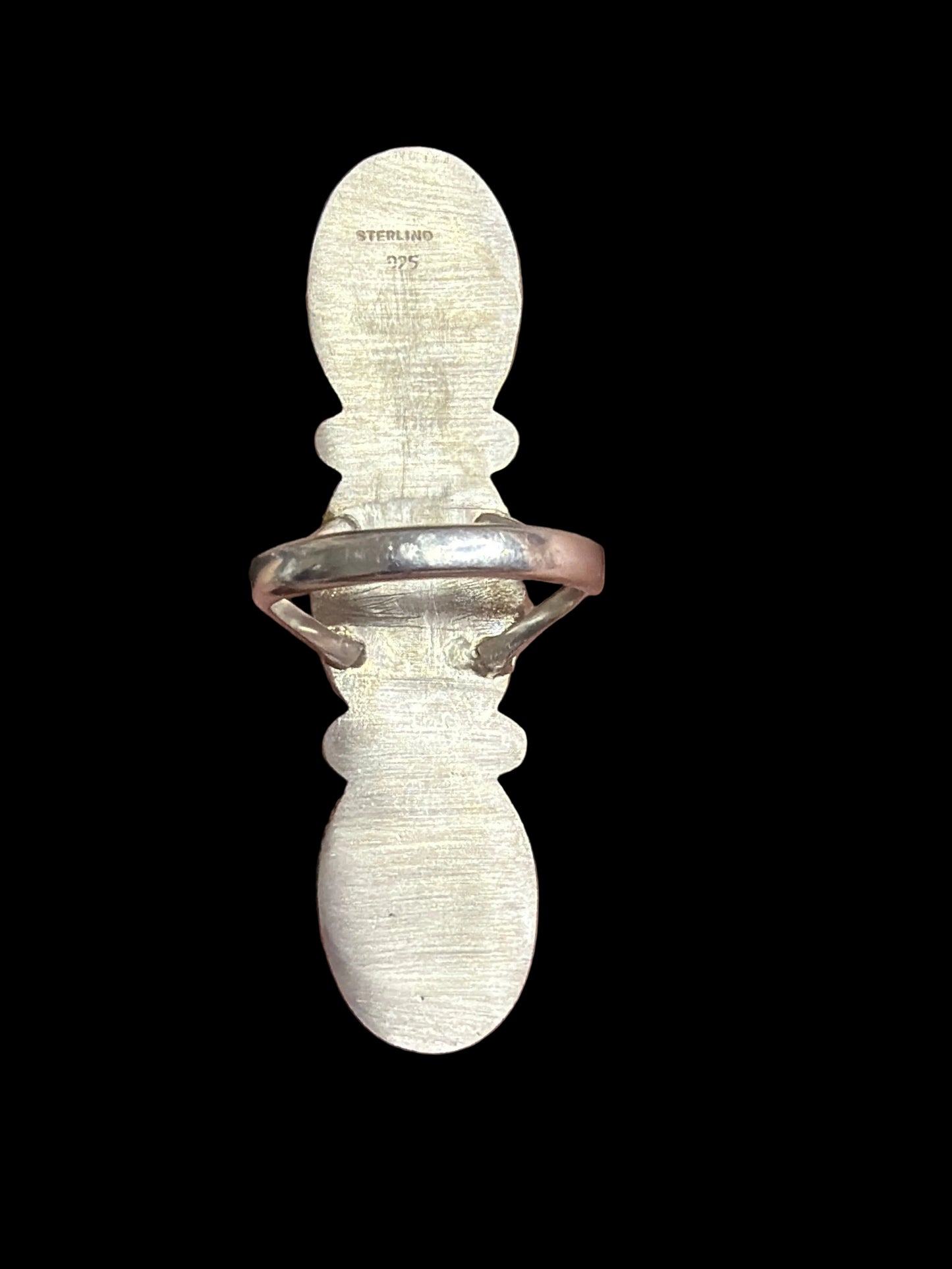 Triple White Buffalo Statement Ring - Size 10