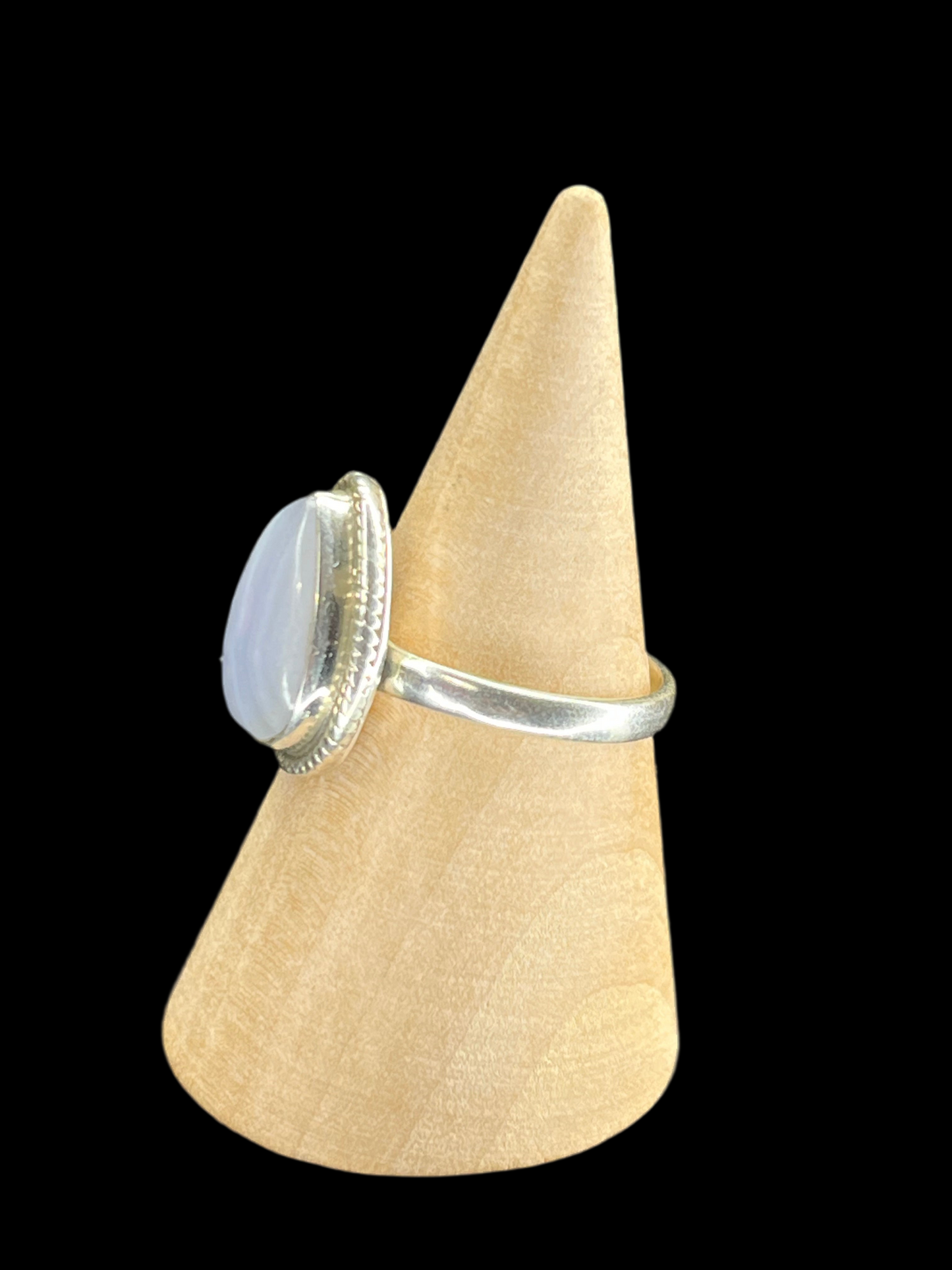 Blue Lace Agate Ring - size 7.5