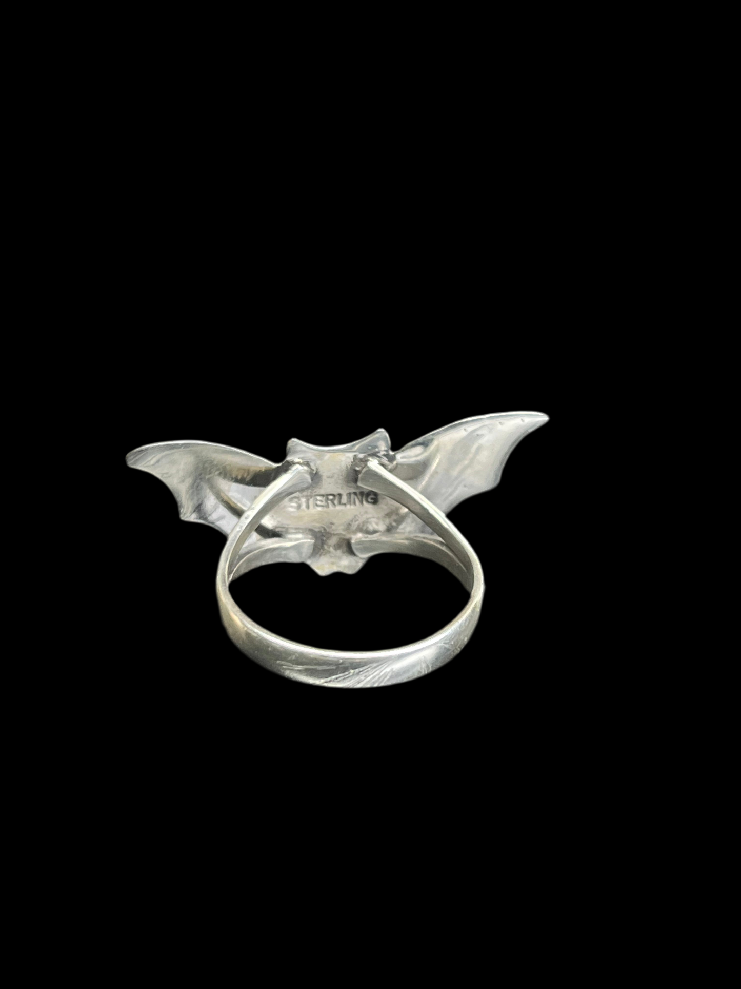Kingman Turquoise Bat Ring - size 8