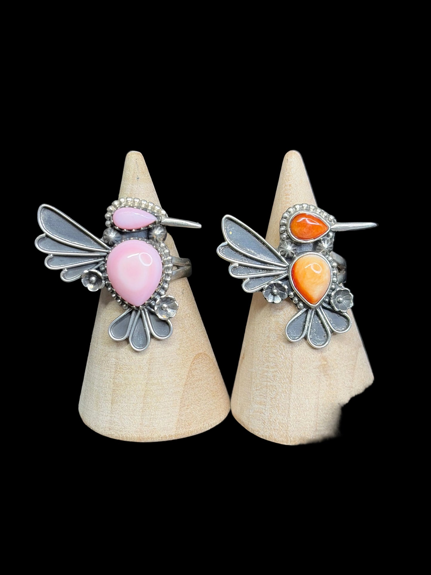 Handcrafted Hummingbird Rings
