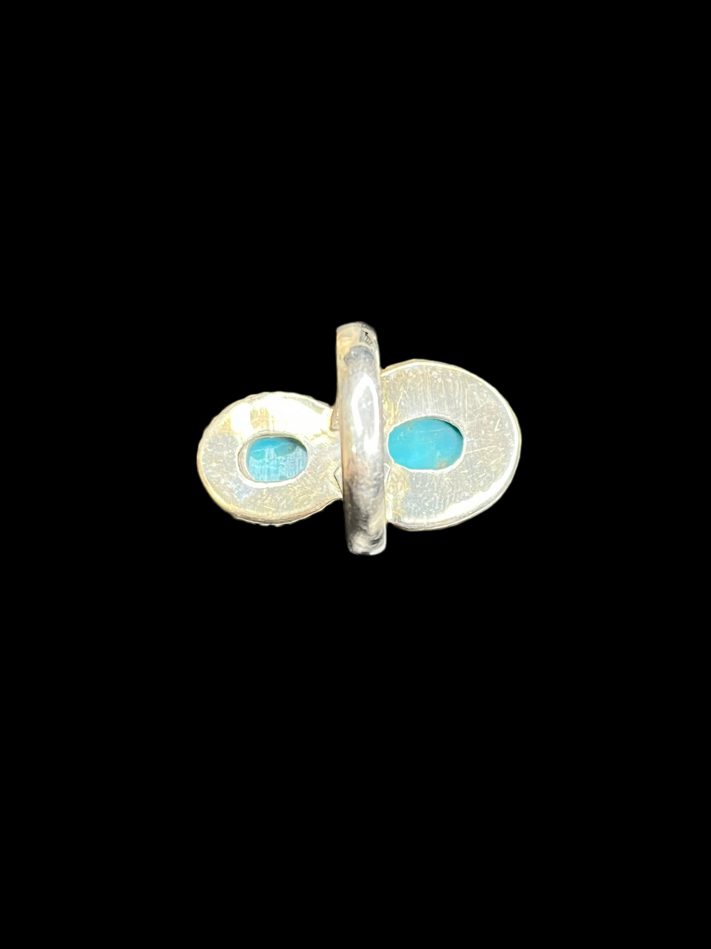 Turquoise Sterling Silver Ring - Size 7.5