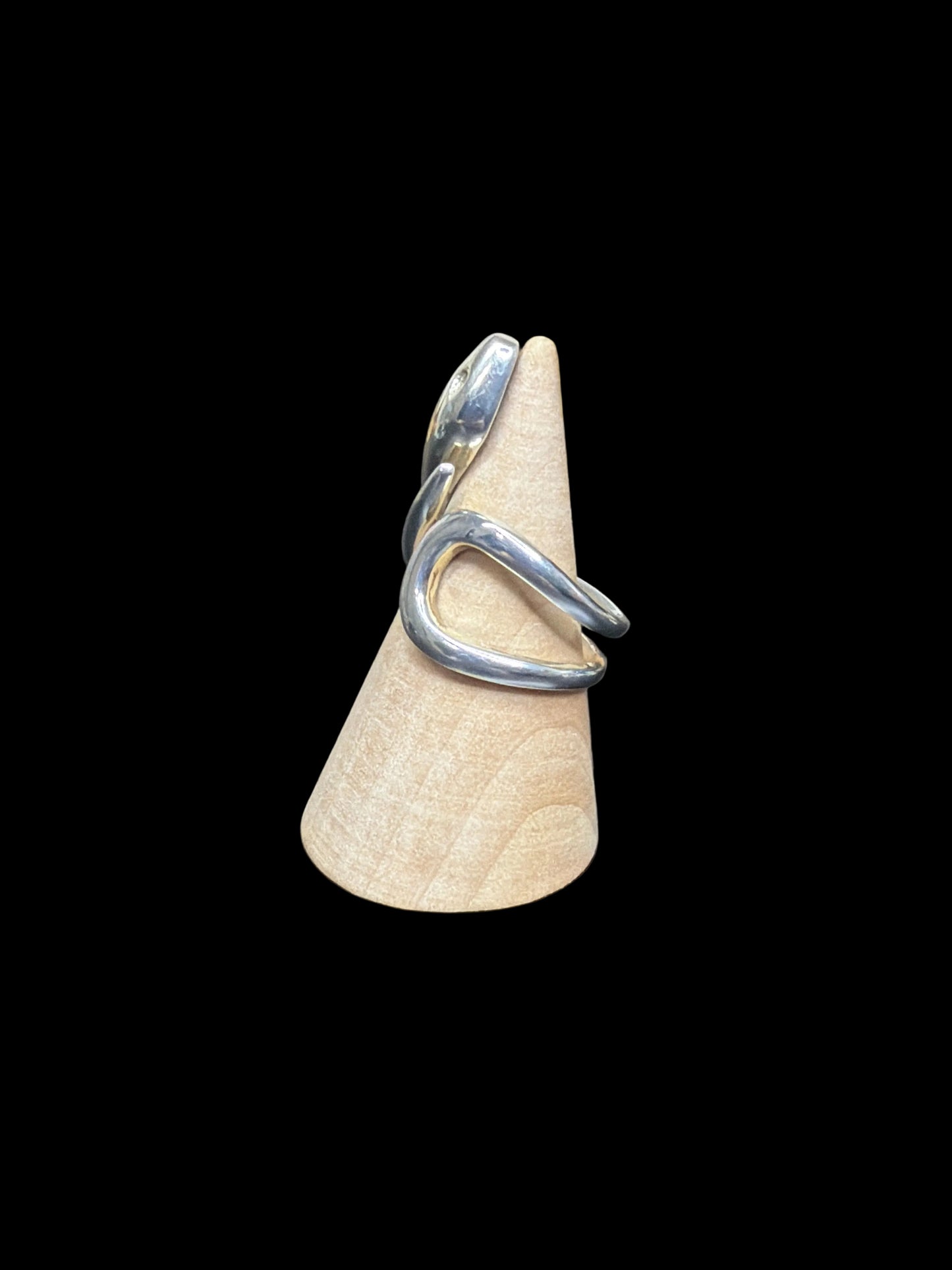 The Silver Snake Ring - Adjustable