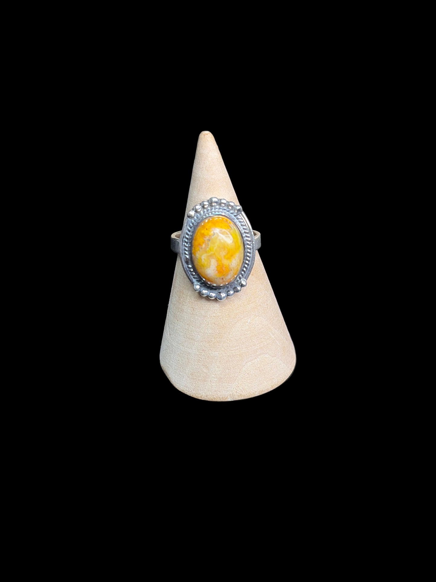 Bumblebee Jasper Sterling Silver Rings