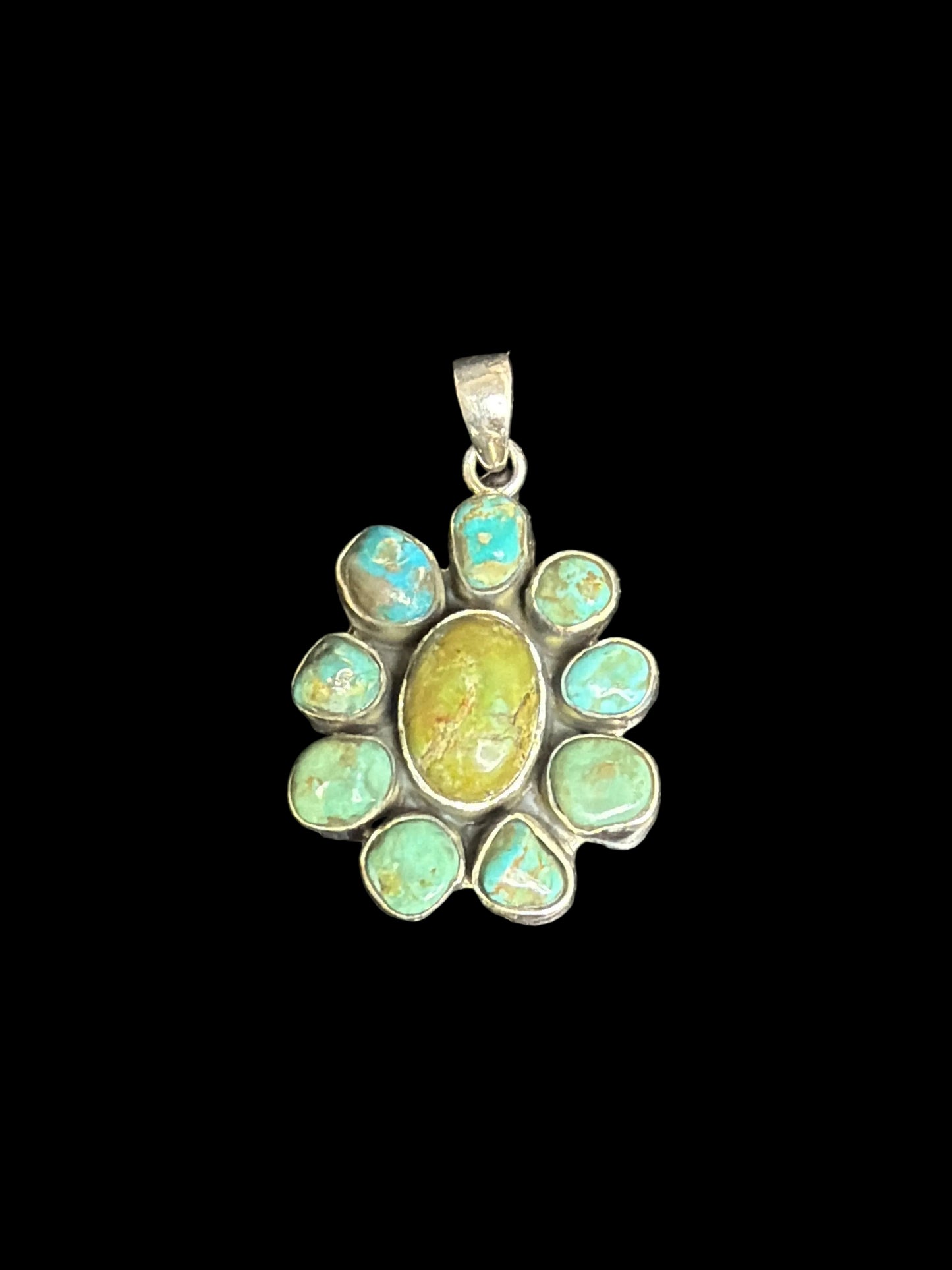 Turquoise Cluster Pendant