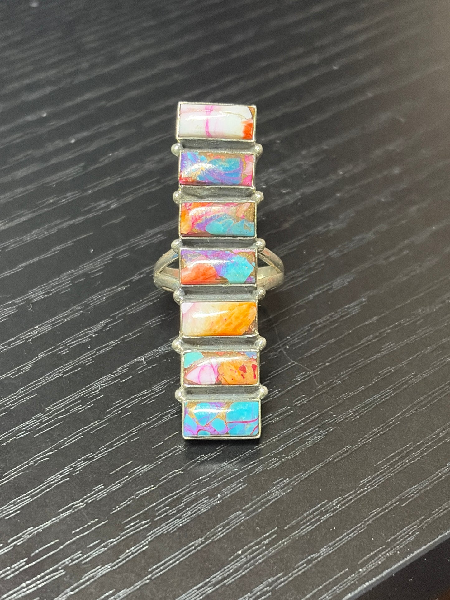 Pink Dahlia Statement Rings - size 8