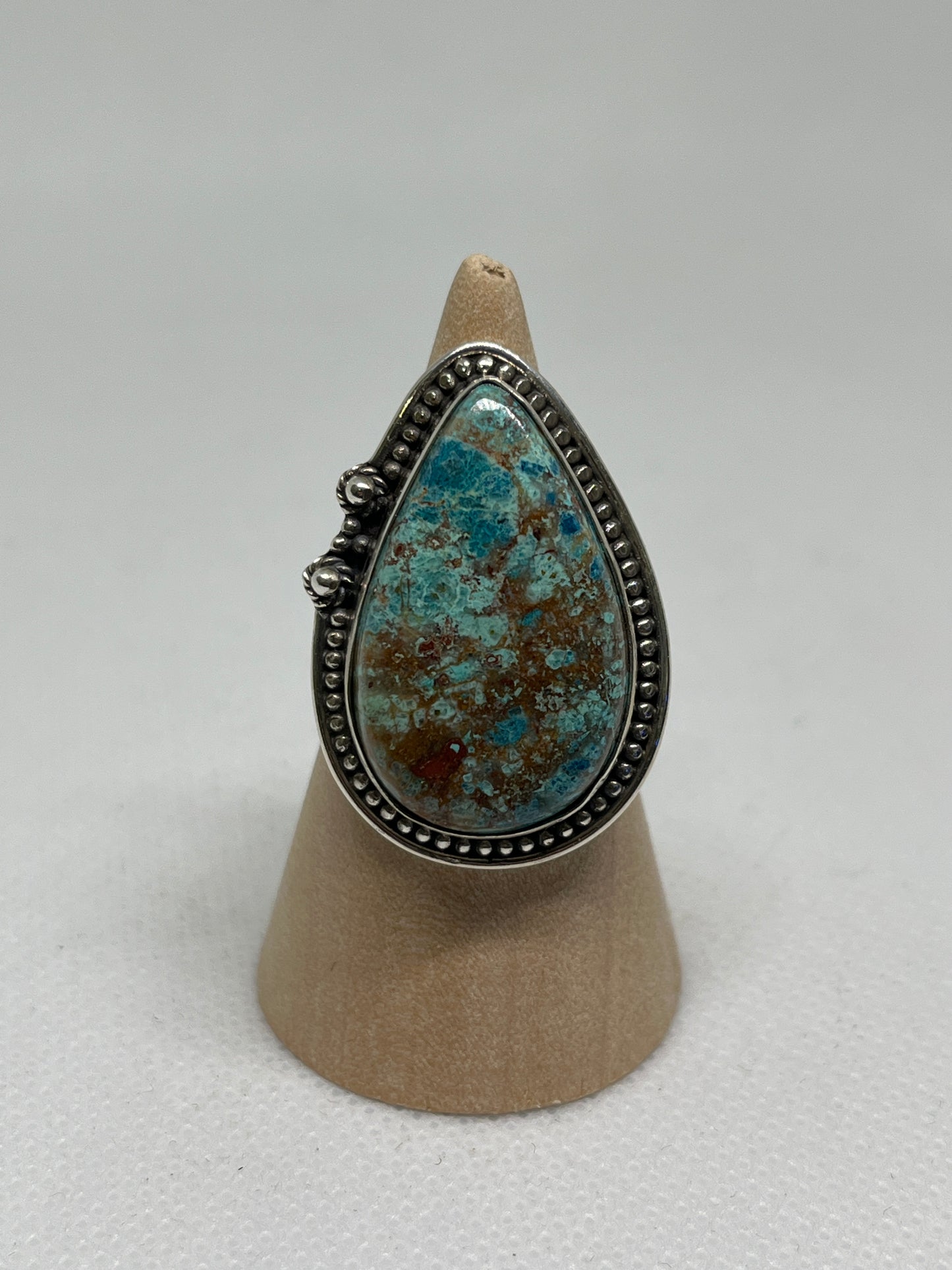 Azurite Malachite Sterling Silver Rings sizes 5-12