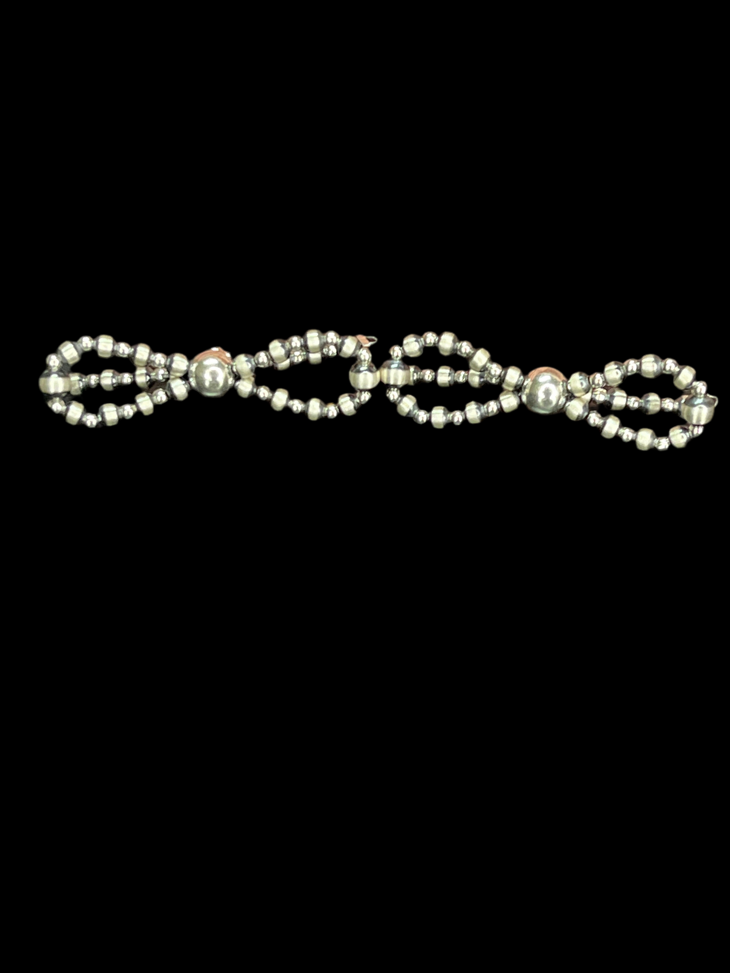 Machine Made Pearl Bow Earrings