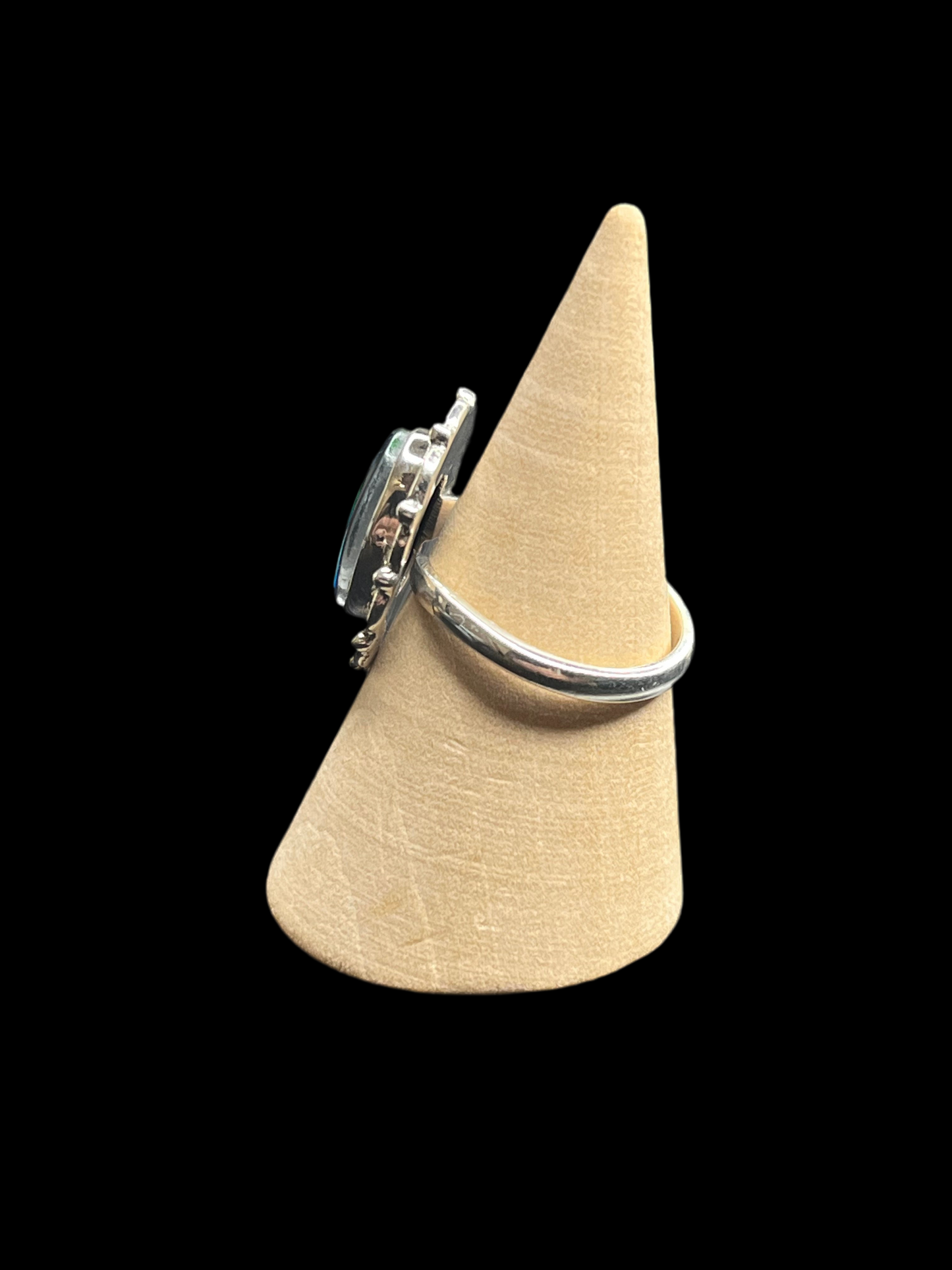 Aurora Opal Checker Rings - Adjustable