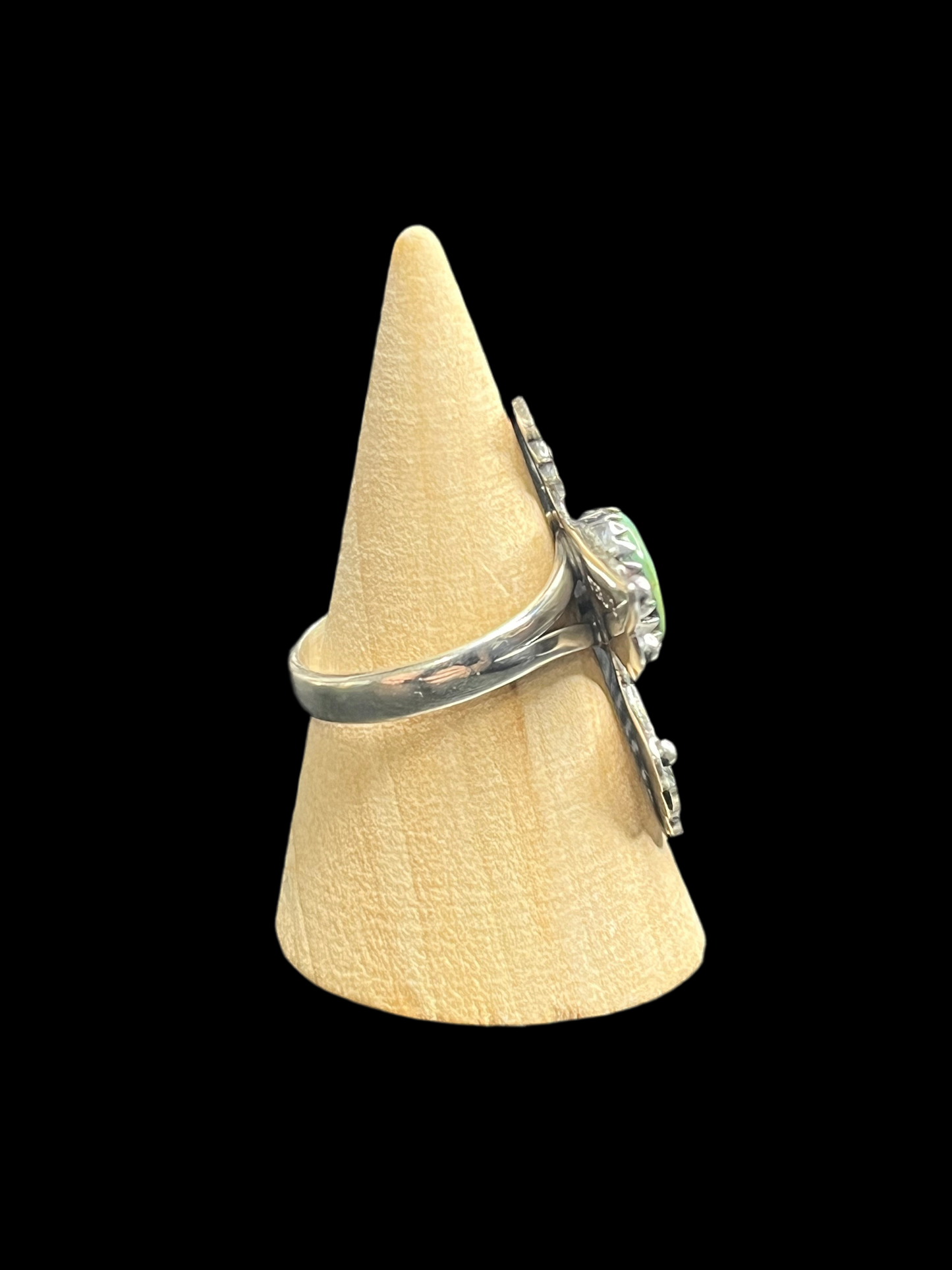 Kingman Turquoise Thunderbird Ring - Size 9