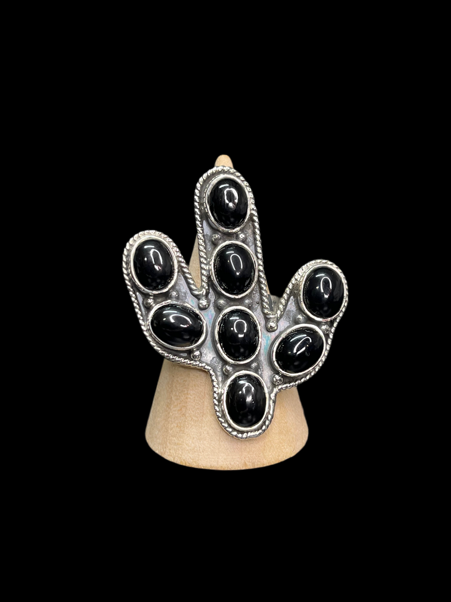 Adjustable Multi-Stone Cactus Rings