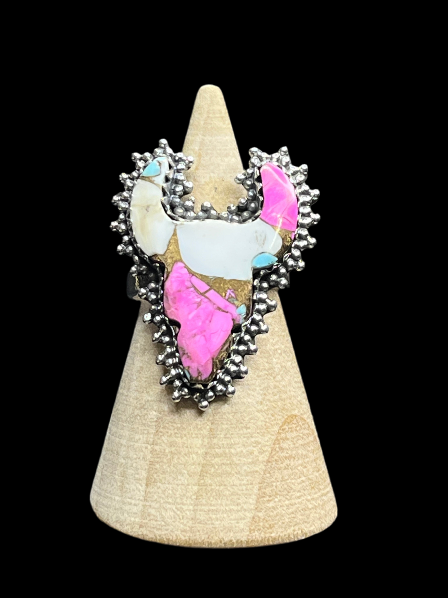 Dahlia Bull Head Rings - Adjustable