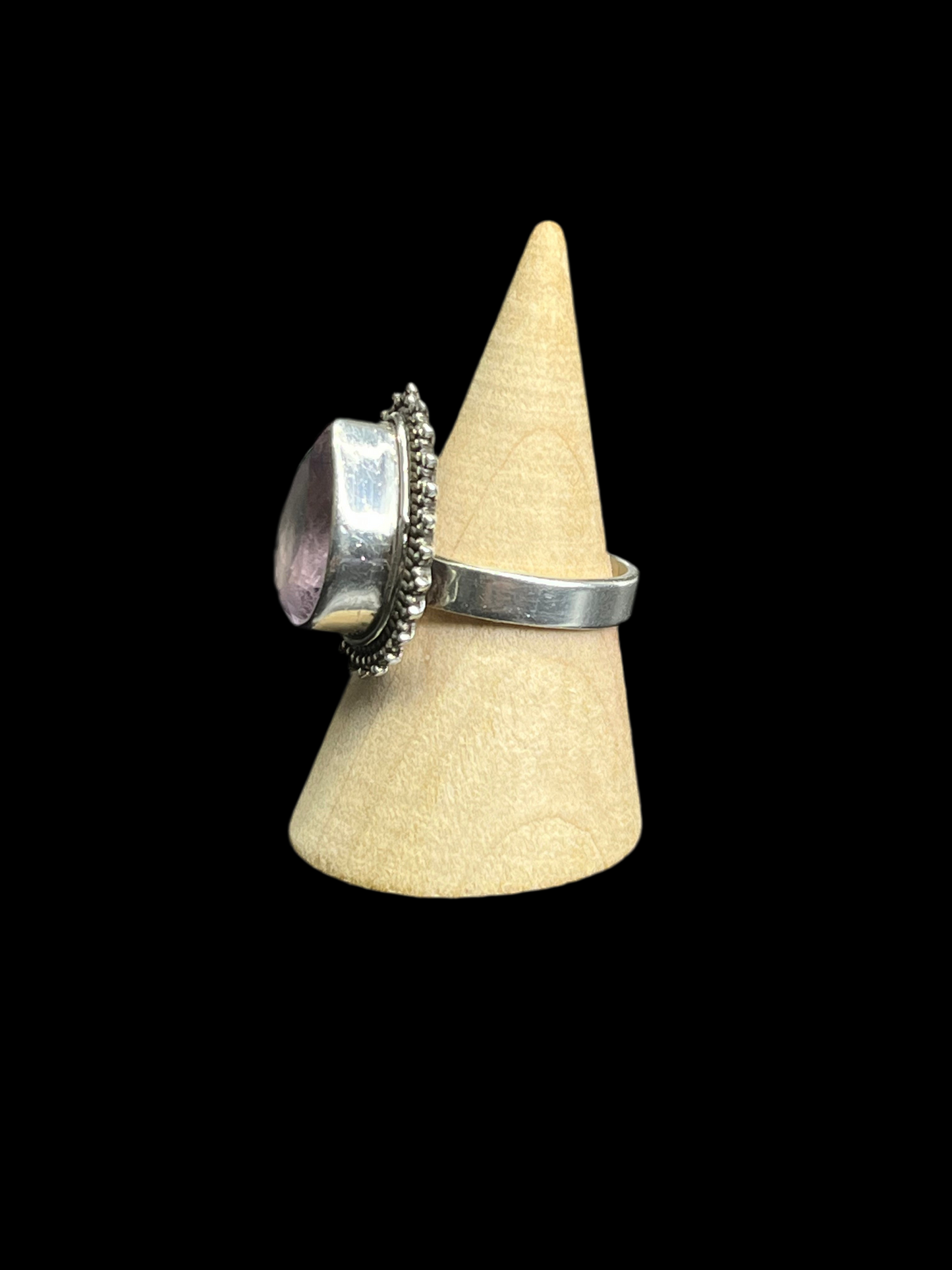 Amethyst Statement Ring - size 9