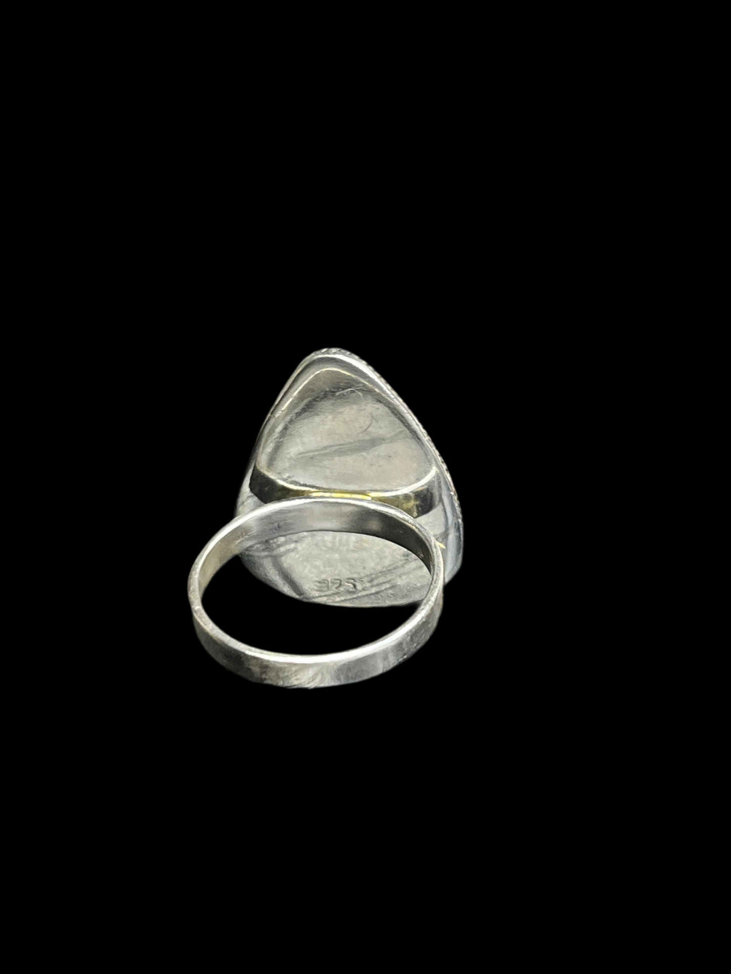 Pink Moonstone Sterling Silver Ring - size 7