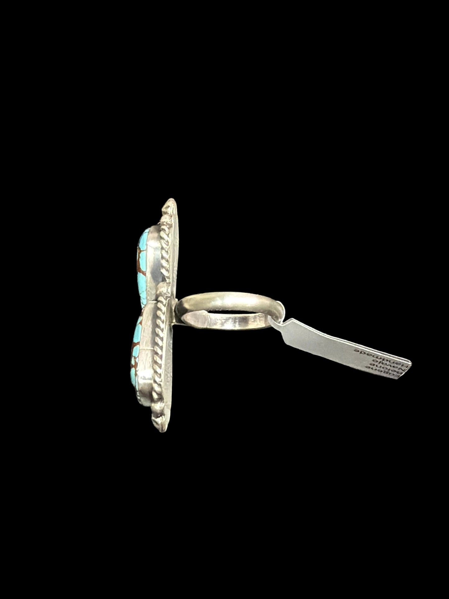 Navajo - Eugene Belone - Mine #8 Turquoise Ring - Adjustable