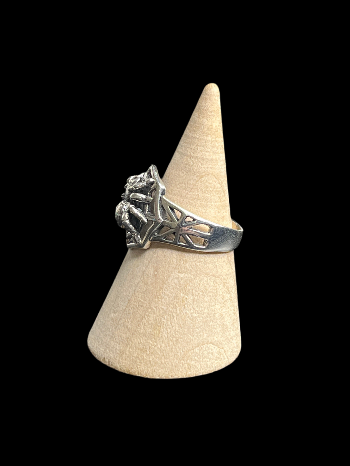Sterling Silver Spider Ring - size 8