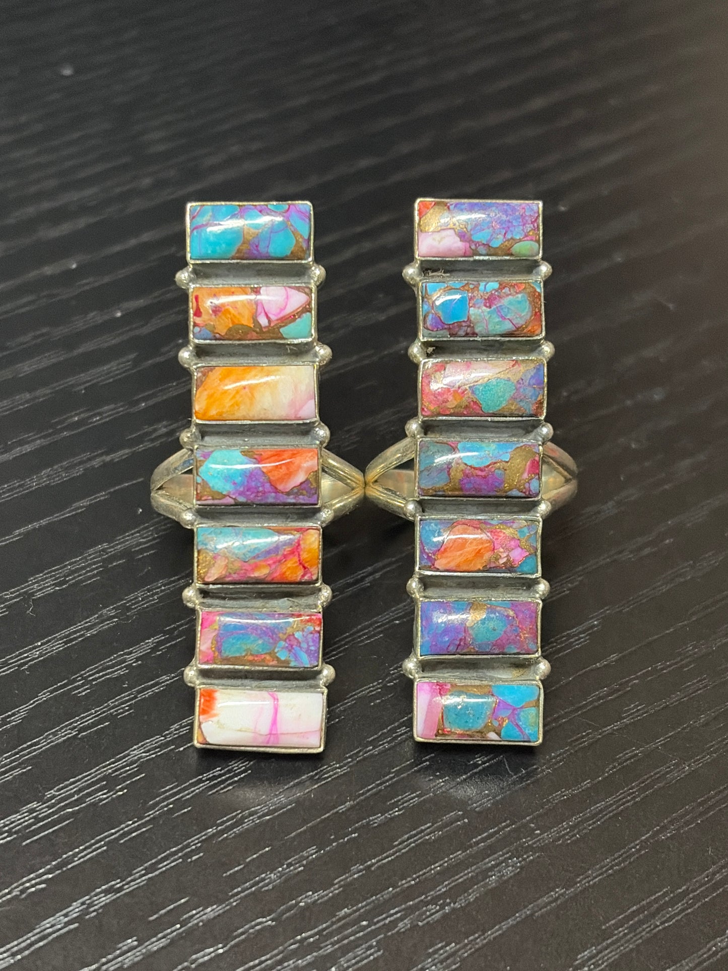 Pink Dahlia Statement Rings - size 8