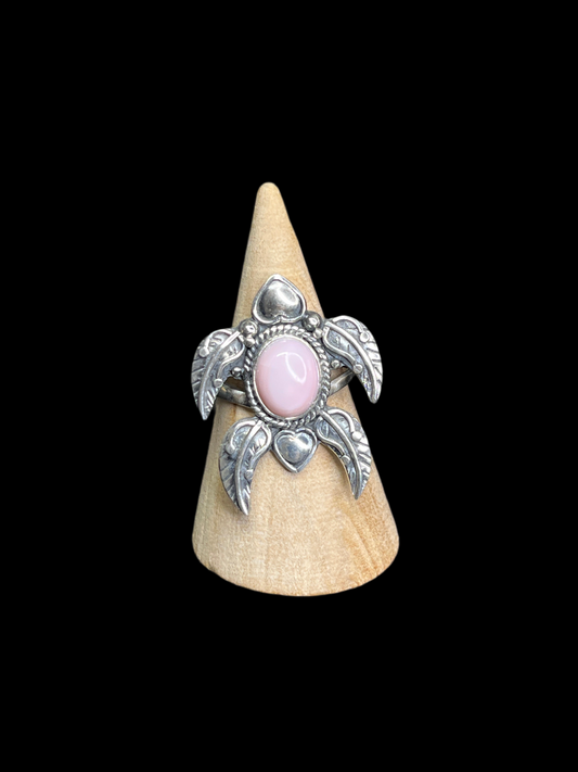 Sterling Silver Turtle Ring - size 8